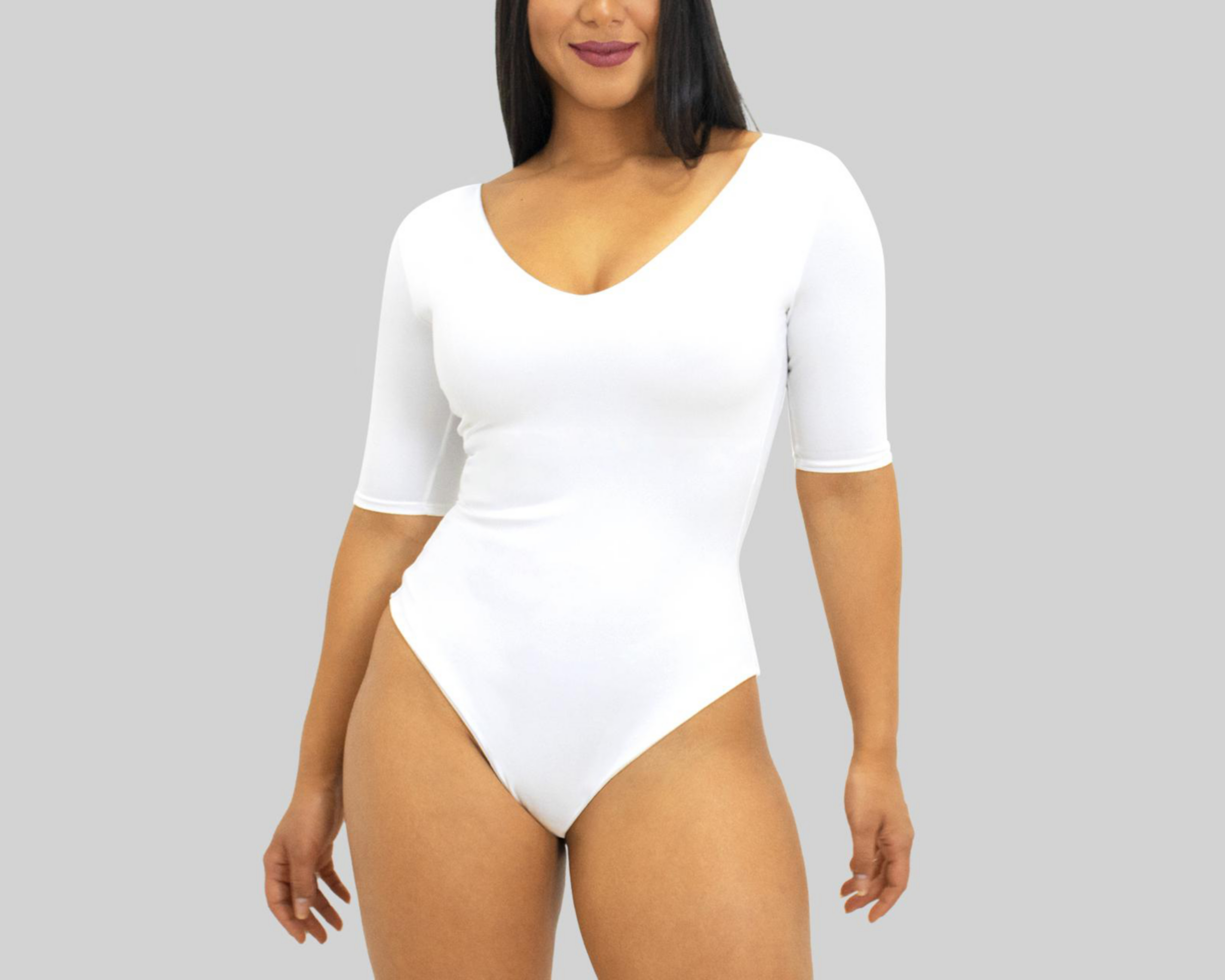 Foto 2 pulgar | Body con Control Bella Confidence Escote Profundo para Mujer