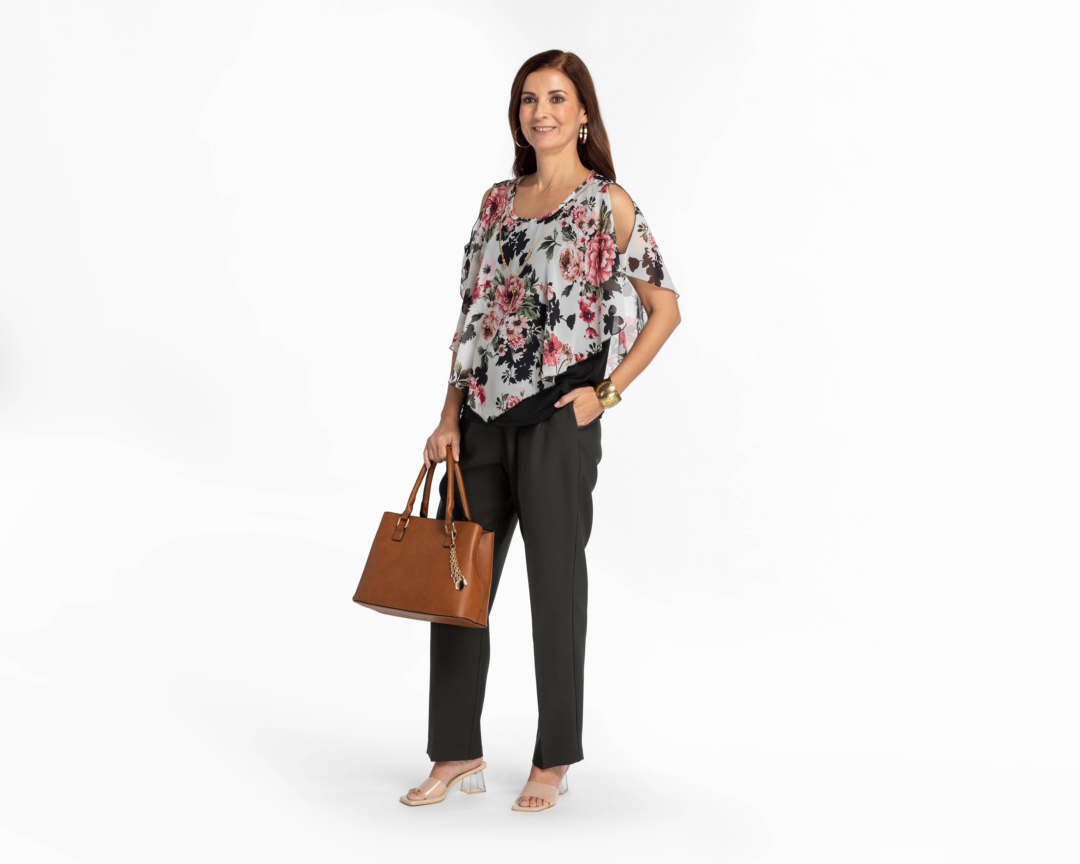 Foto 3 pulgar | Blusa Lady Sun Floral con Collar