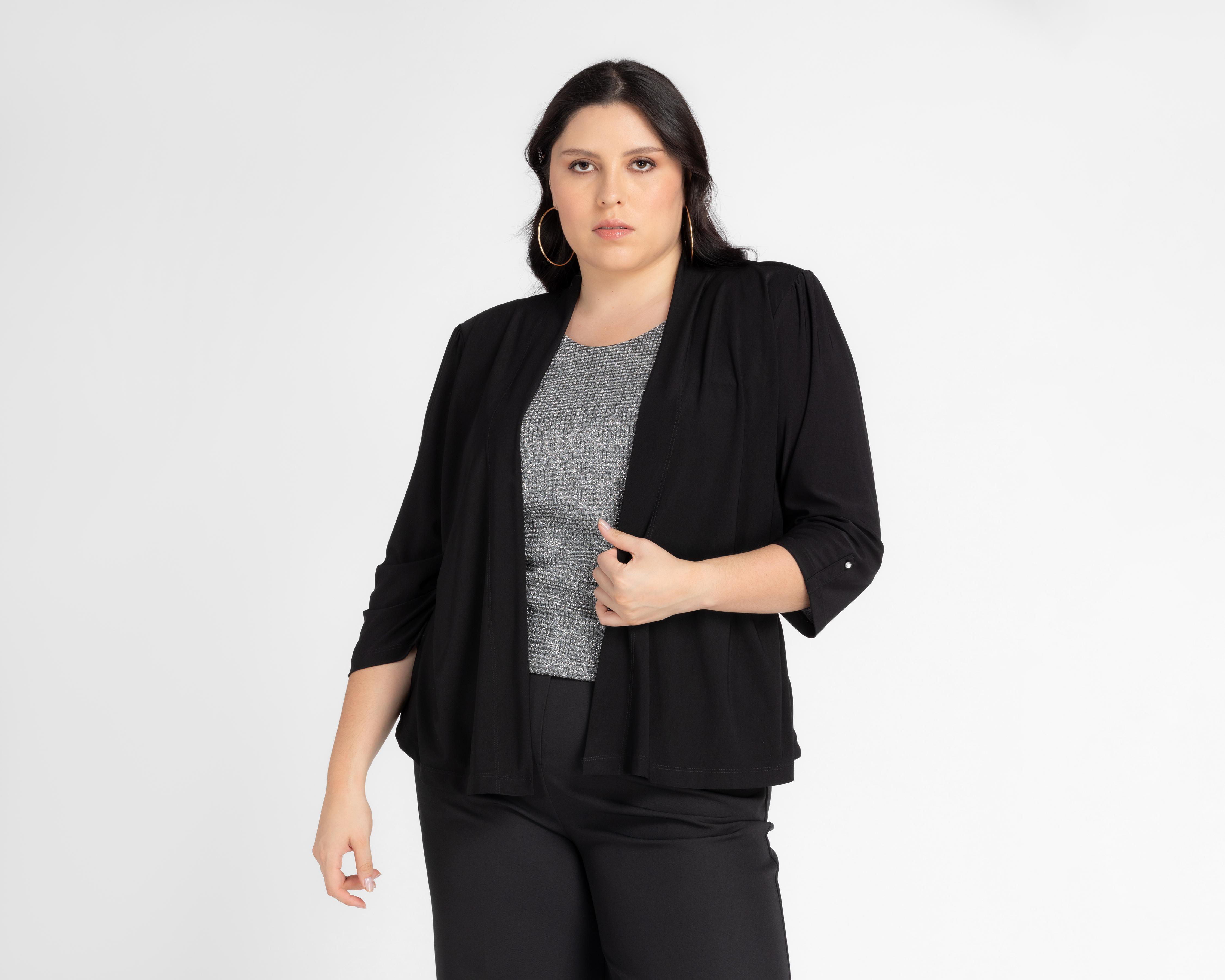 Foto 1 | Blusa Lady Sun Manga Larga Negra