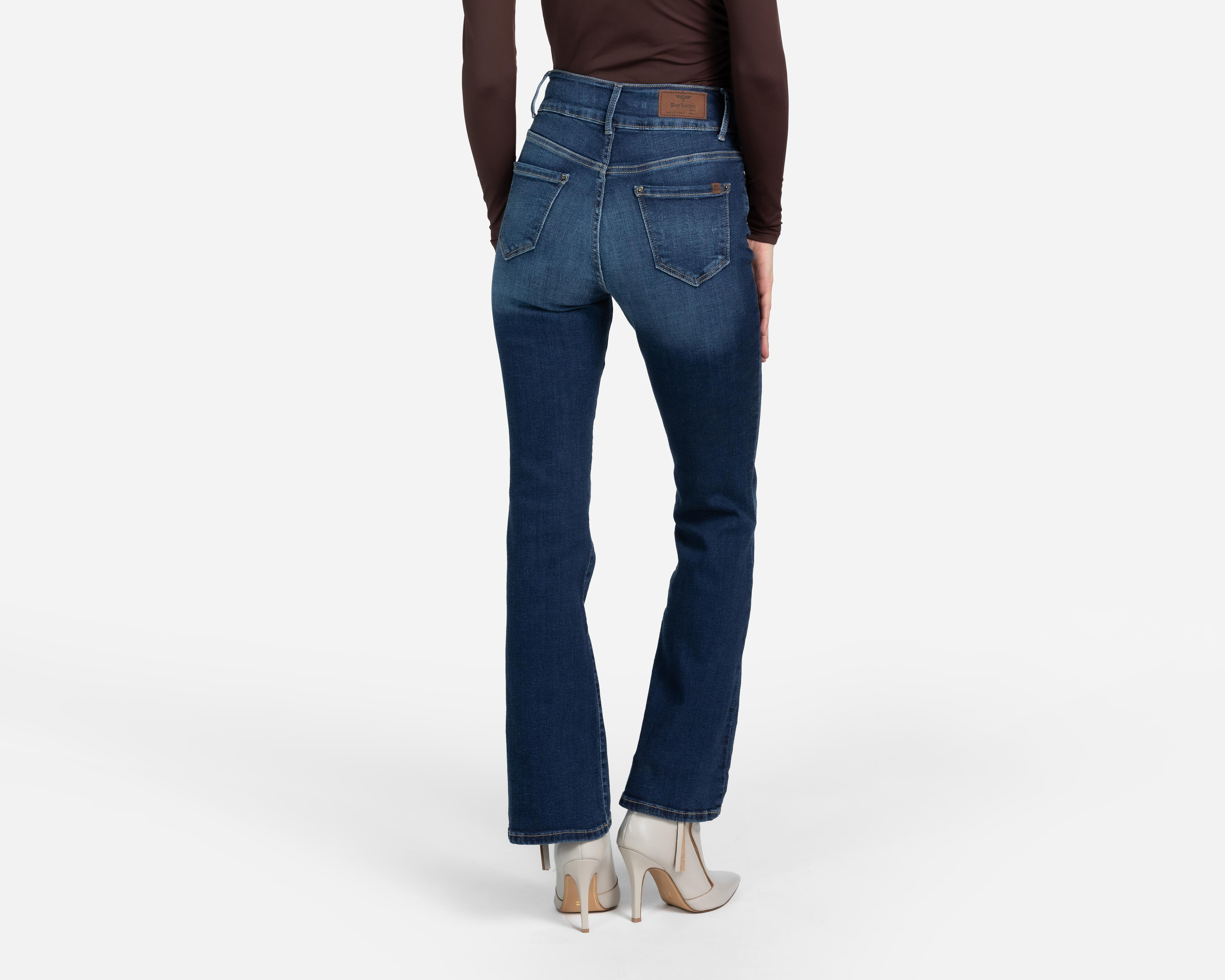 Foto 4 pulgar | Jeans Flare Boy London para Mujer