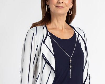 Foto 4 | Blusa Sahara Manga 3/4 con Collar