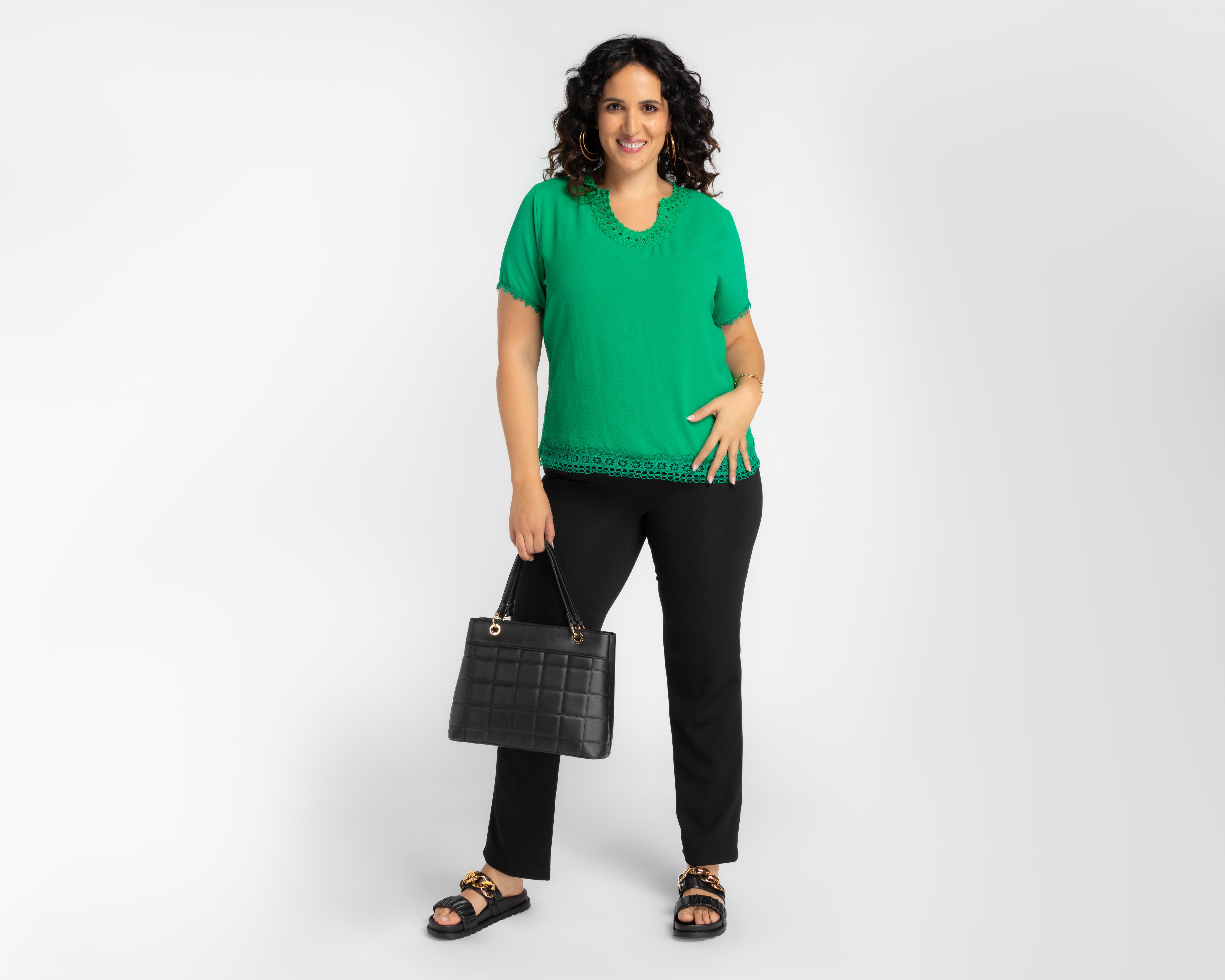 Foto 2 | Pantalón de Vestir Lady Sun Negro para Mujer