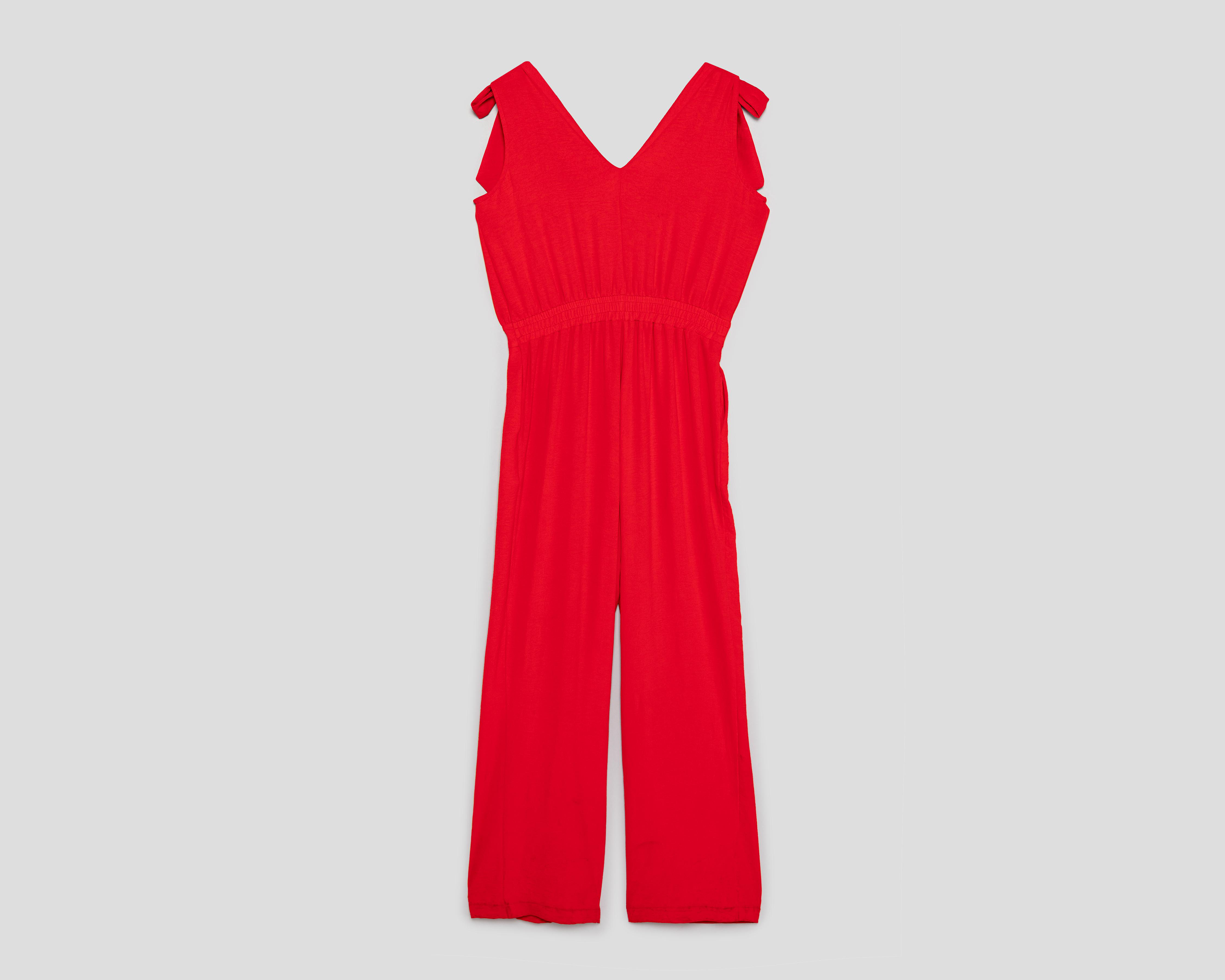 Foto 2 | Jumper Casual Sahara Rojo Cuello V sin Mangas para Mujer