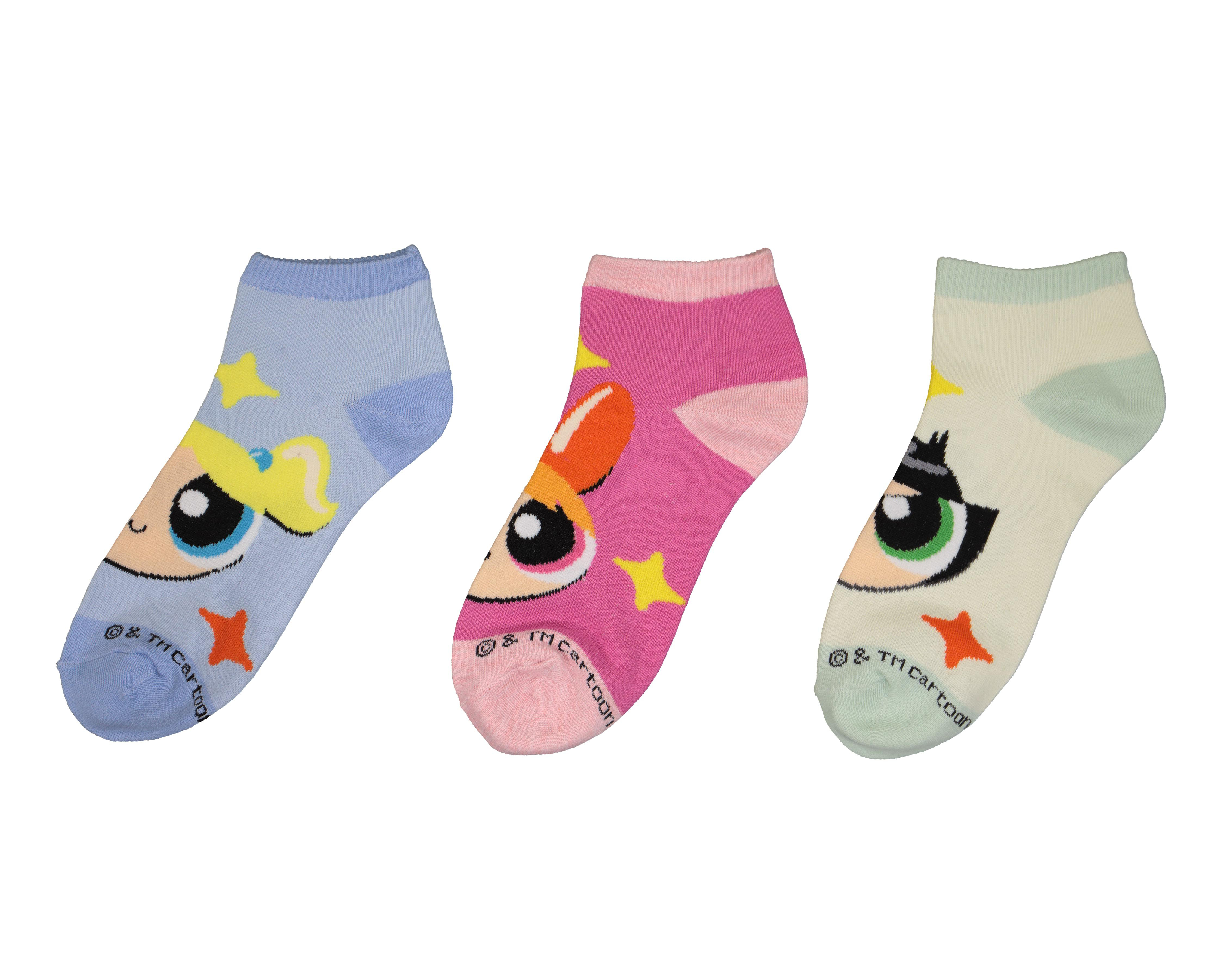 Foto 2 pulgar | Calcetas Tines The Powerpuff Girls para Mujer 3 Pares