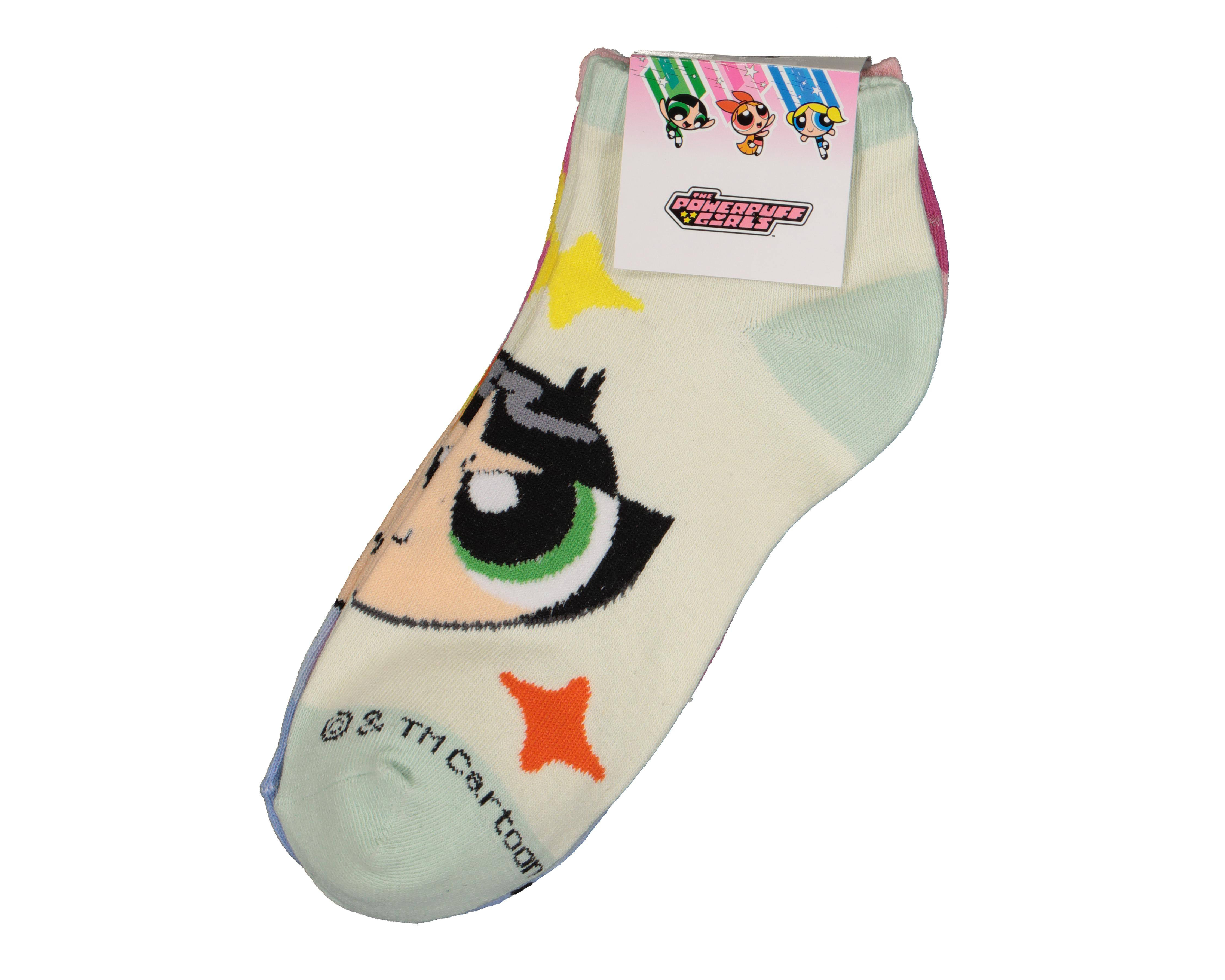 Foto 4 pulgar | Calcetas Tines The Powerpuff Girls para Mujer 3 Pares