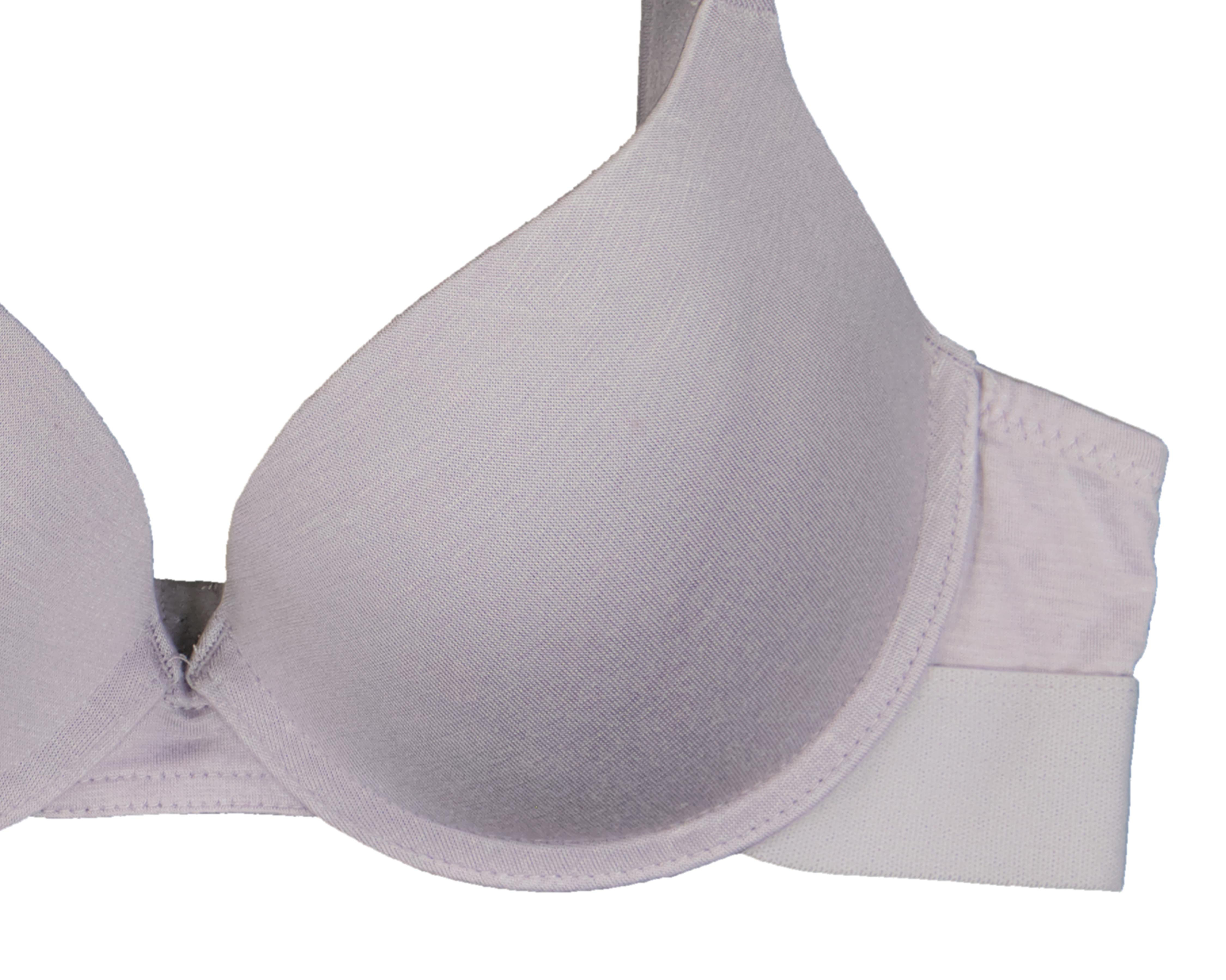 Foto 5 pulgar | Brasier Media Copa Liso Beauty Secret 3 Pack