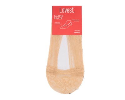 Foto 3 | Calcetas Invisibles Lovest para Mujer 3 Pares