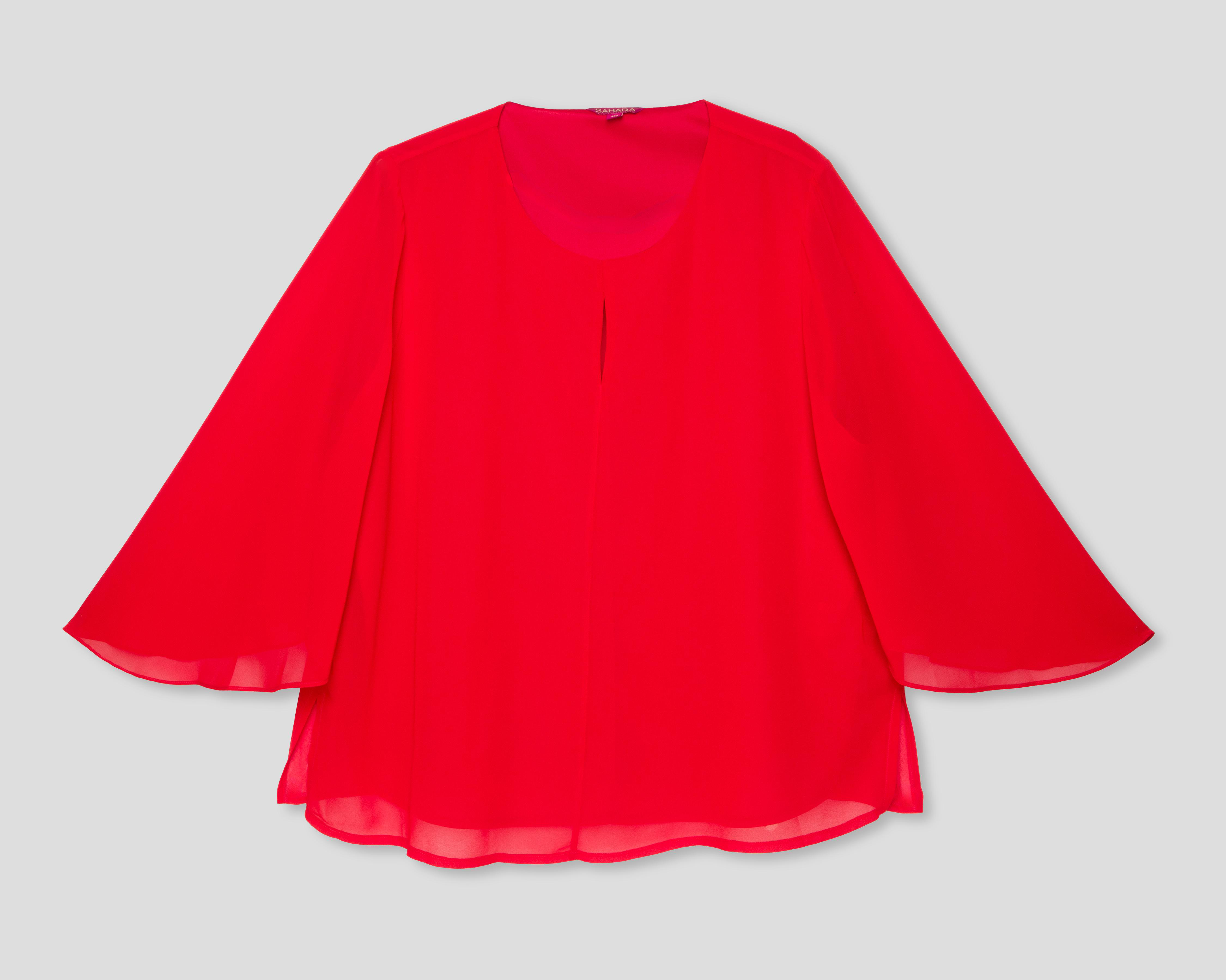 Foto 2 pulgar | Blusa Roja Sahara para Mujer