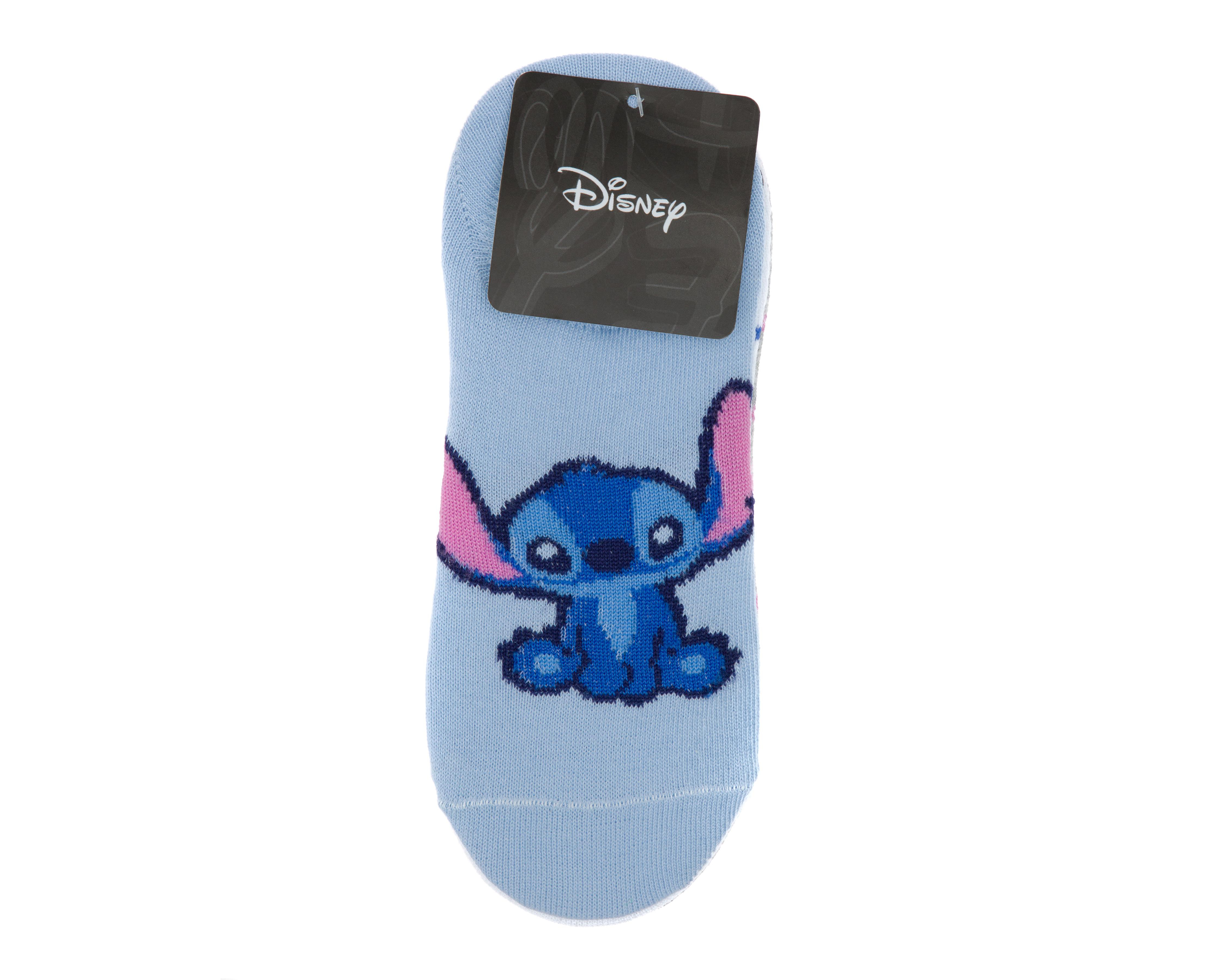 Foto 4 pulgar | Calcetas Invisibles Disney Lilo & Stitch para Mujer 3 Pares
