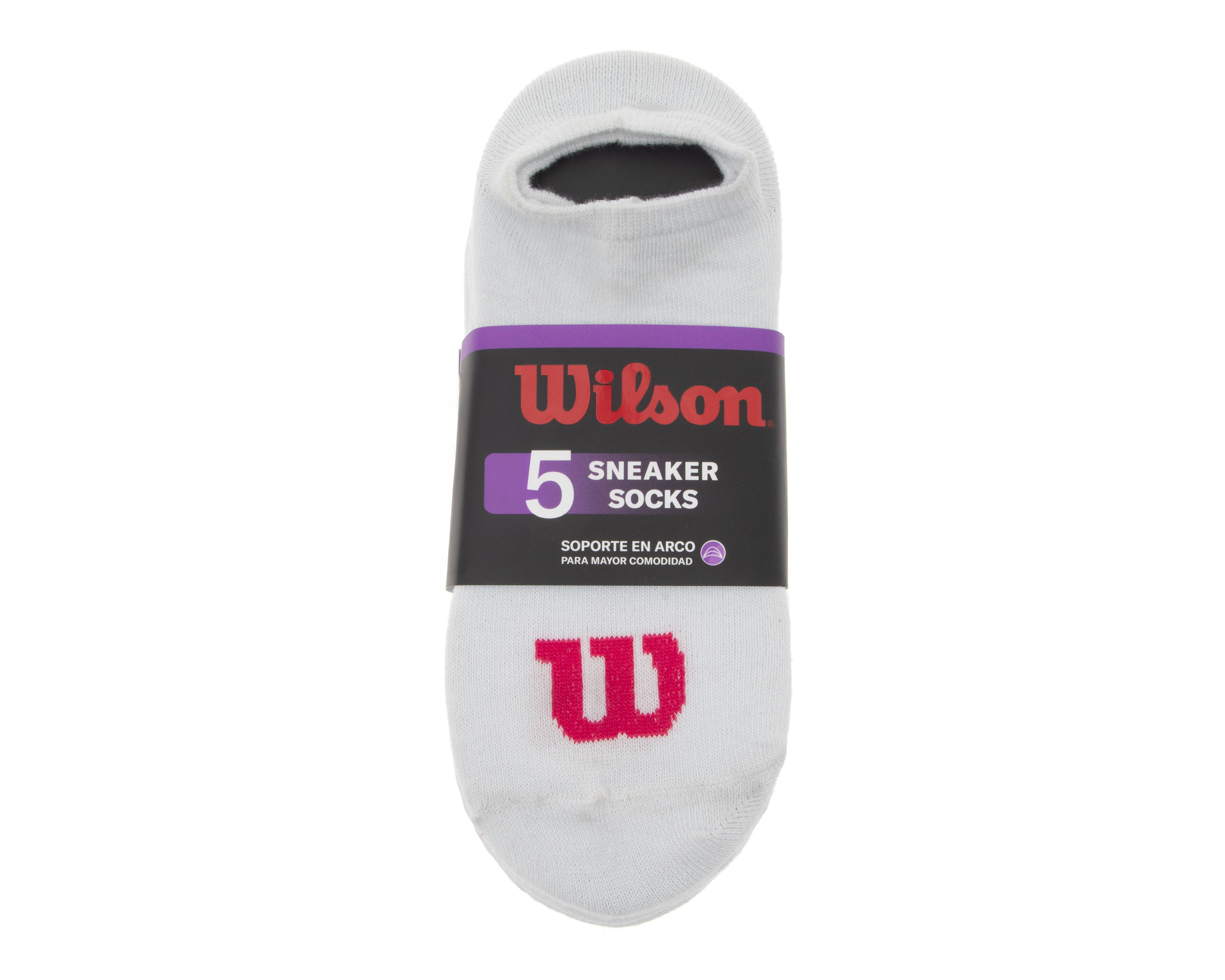 Foto 3 | Calcetas Invisibles Wilson para Mujer 5 Pares