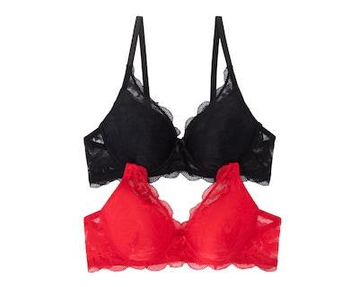 Foto 1 | Brasier con Encaje Carnival Copa Completa 2 Pack