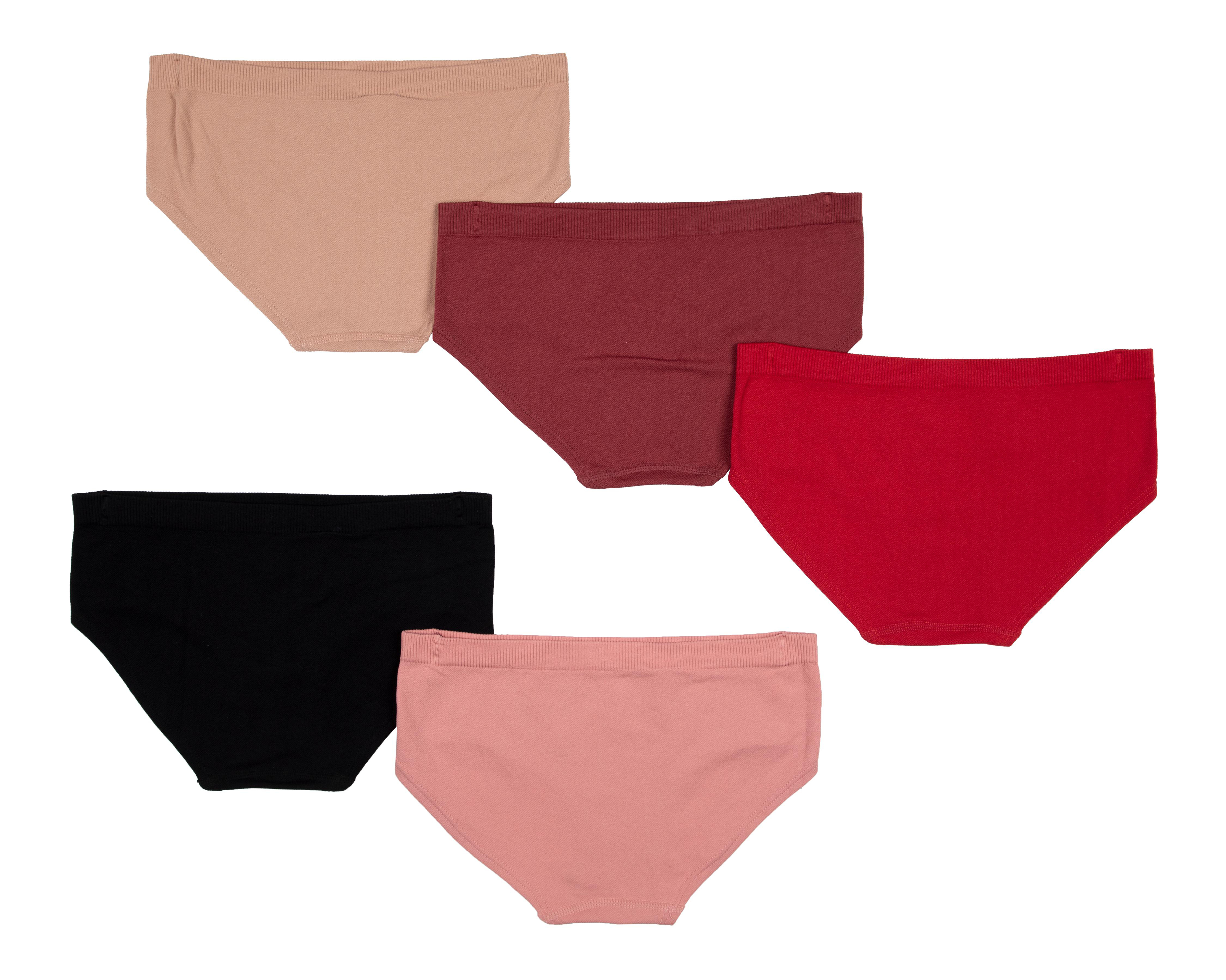 Foto 3 pulgar | Pantaleta con Cintura Elástica Fitwell para Mujer 5 Piezas