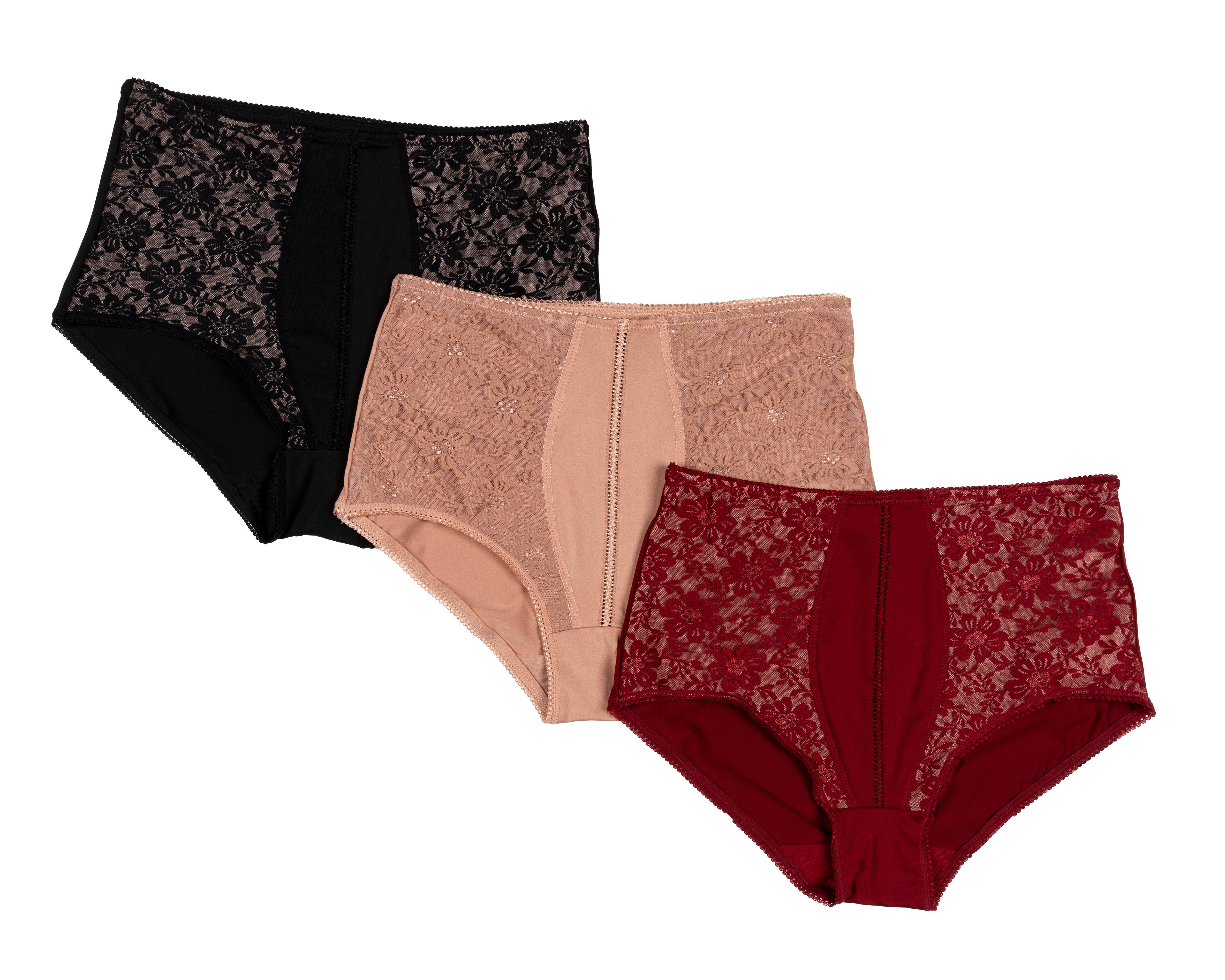 Foto 1 | Pantaleta con Encaje Prima Valentina para Mujer 3 Piezas