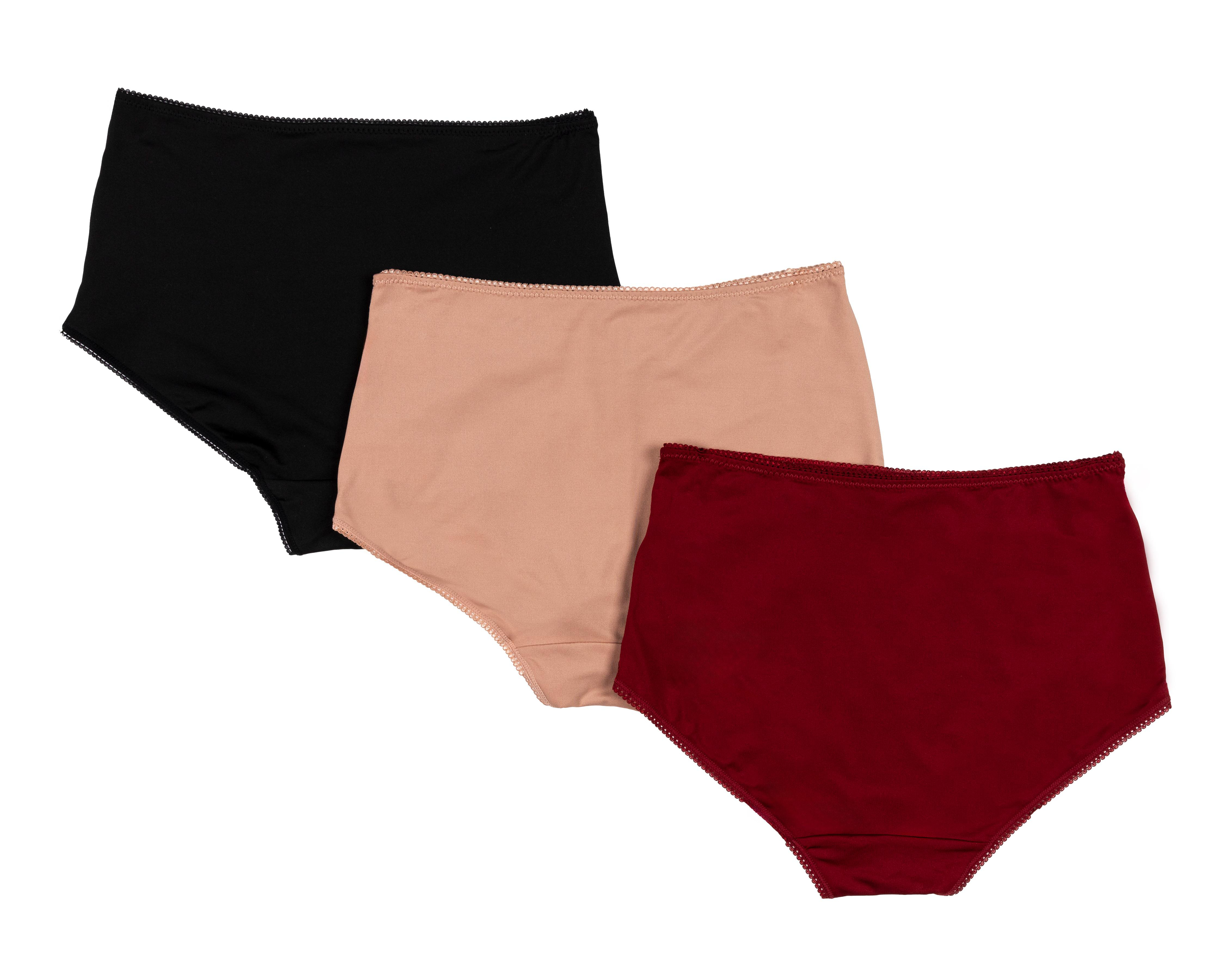 Foto 3 pulgar | Pantaleta con Encaje Prima Valentina para Mujer 3 Piezas