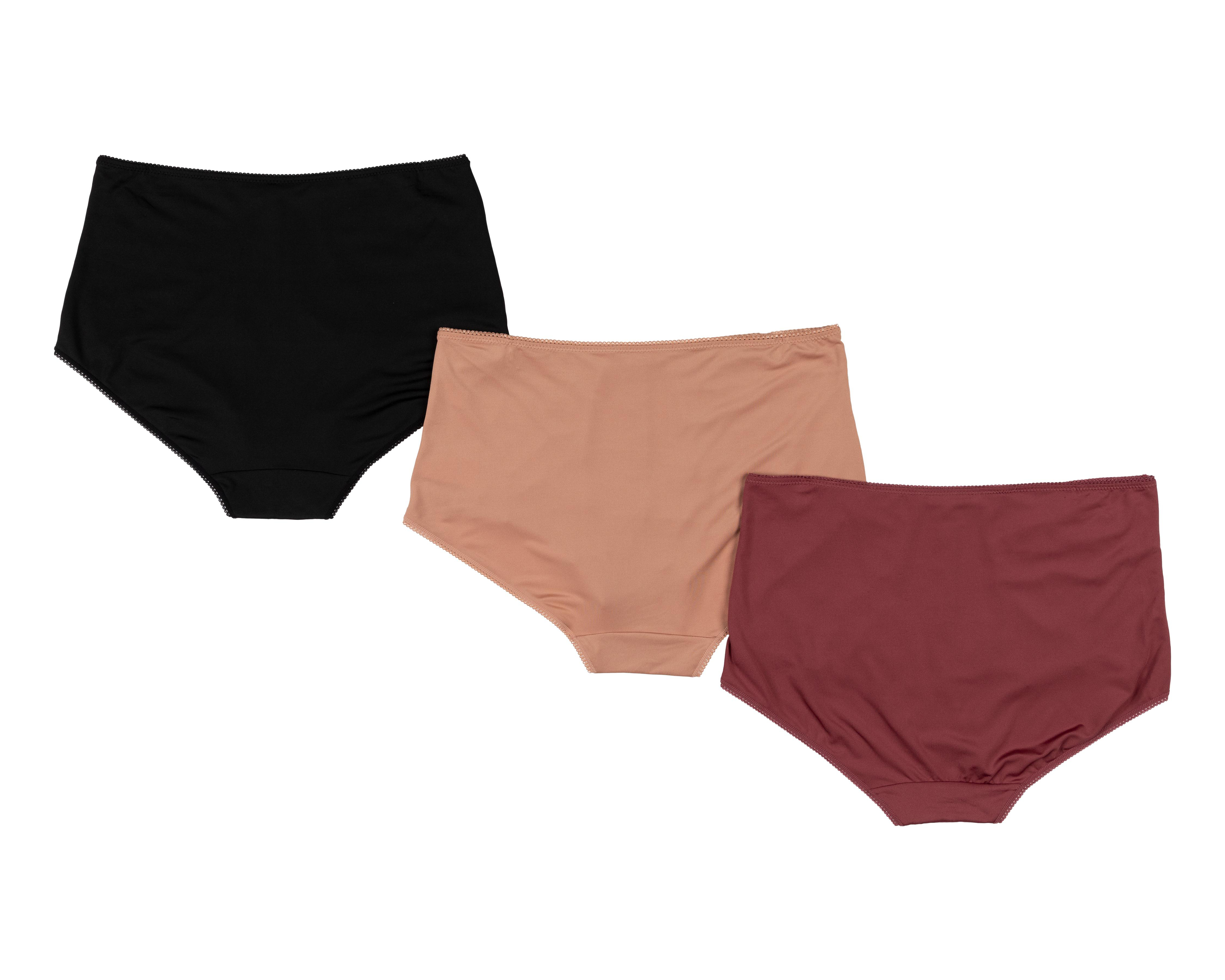 Foto 3 pulgar | Pantaleta con Encaje Prima Valentina para Mujer 3 Piezas