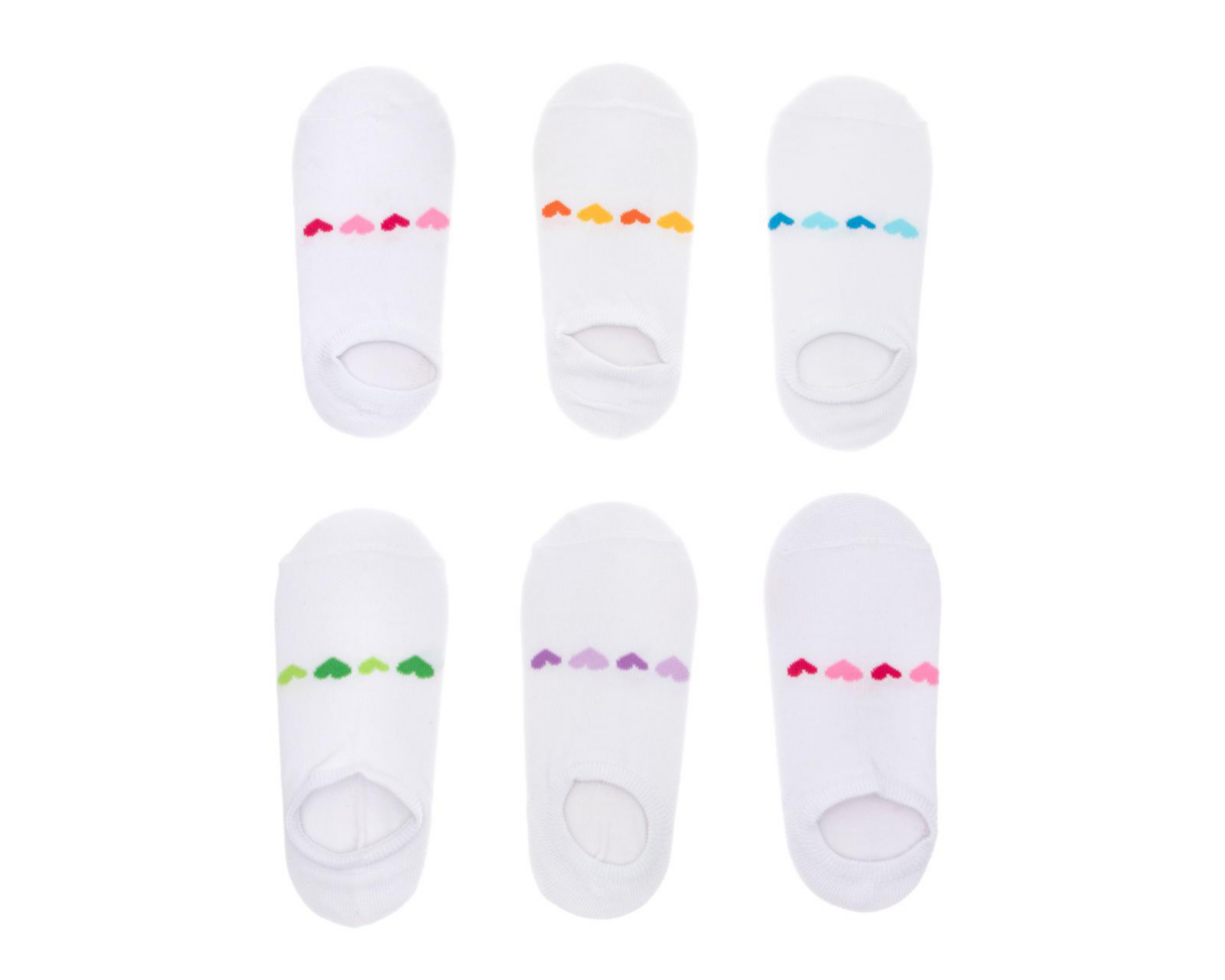 Foto 1 | Calcetas Invisibles Lovest para Mujer 6 Pares