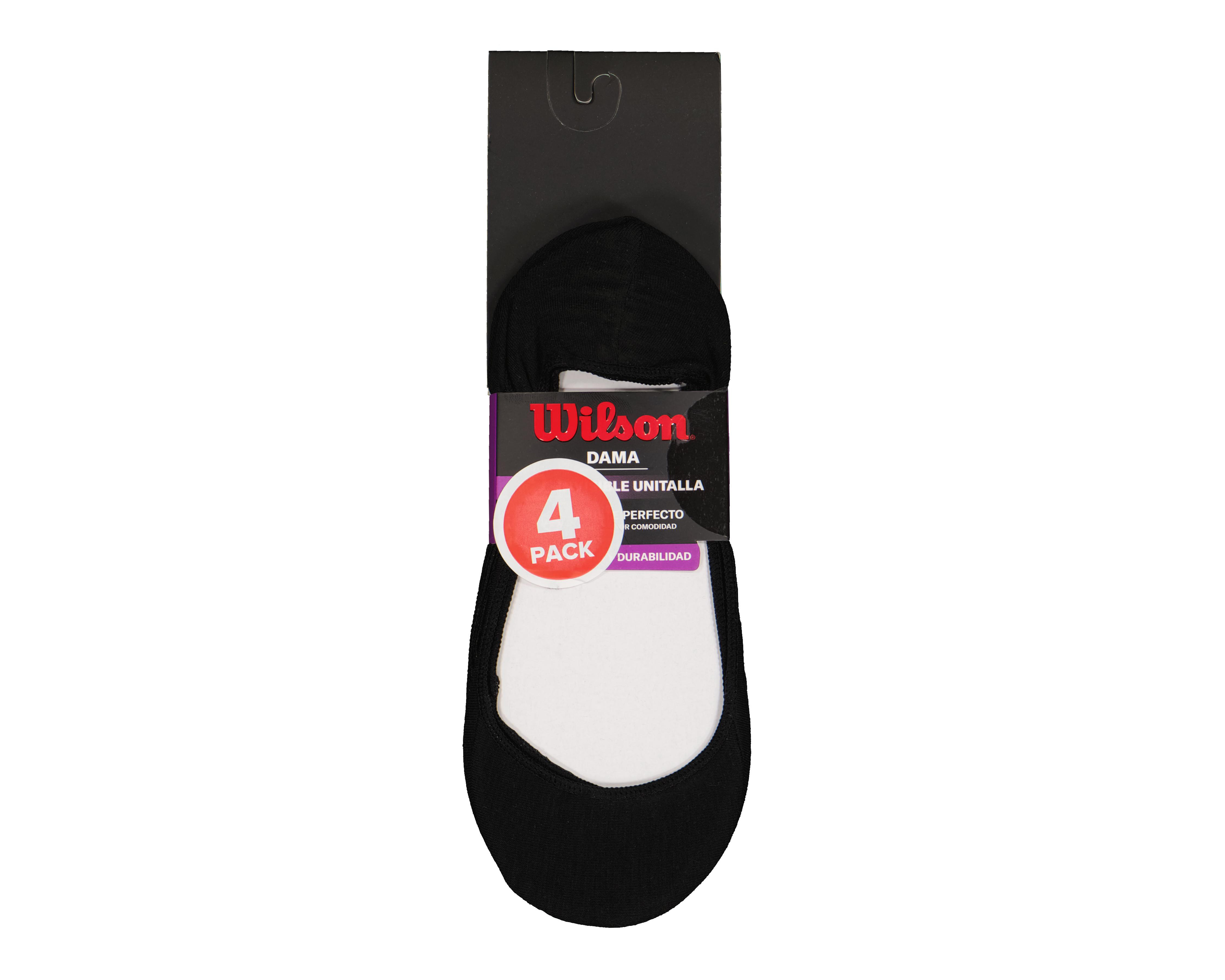 Foto 4 pulgar | Calcetas Invisibles Wilson para Mujer 4 Pares