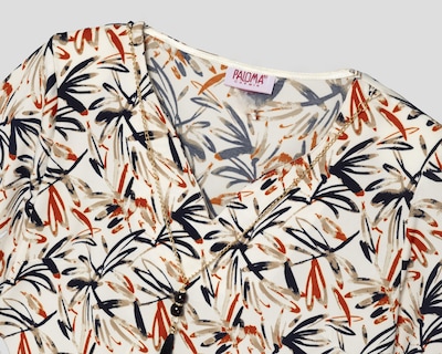 Foto 3 | Blusa Paloma Carmín con Collar para Mujer