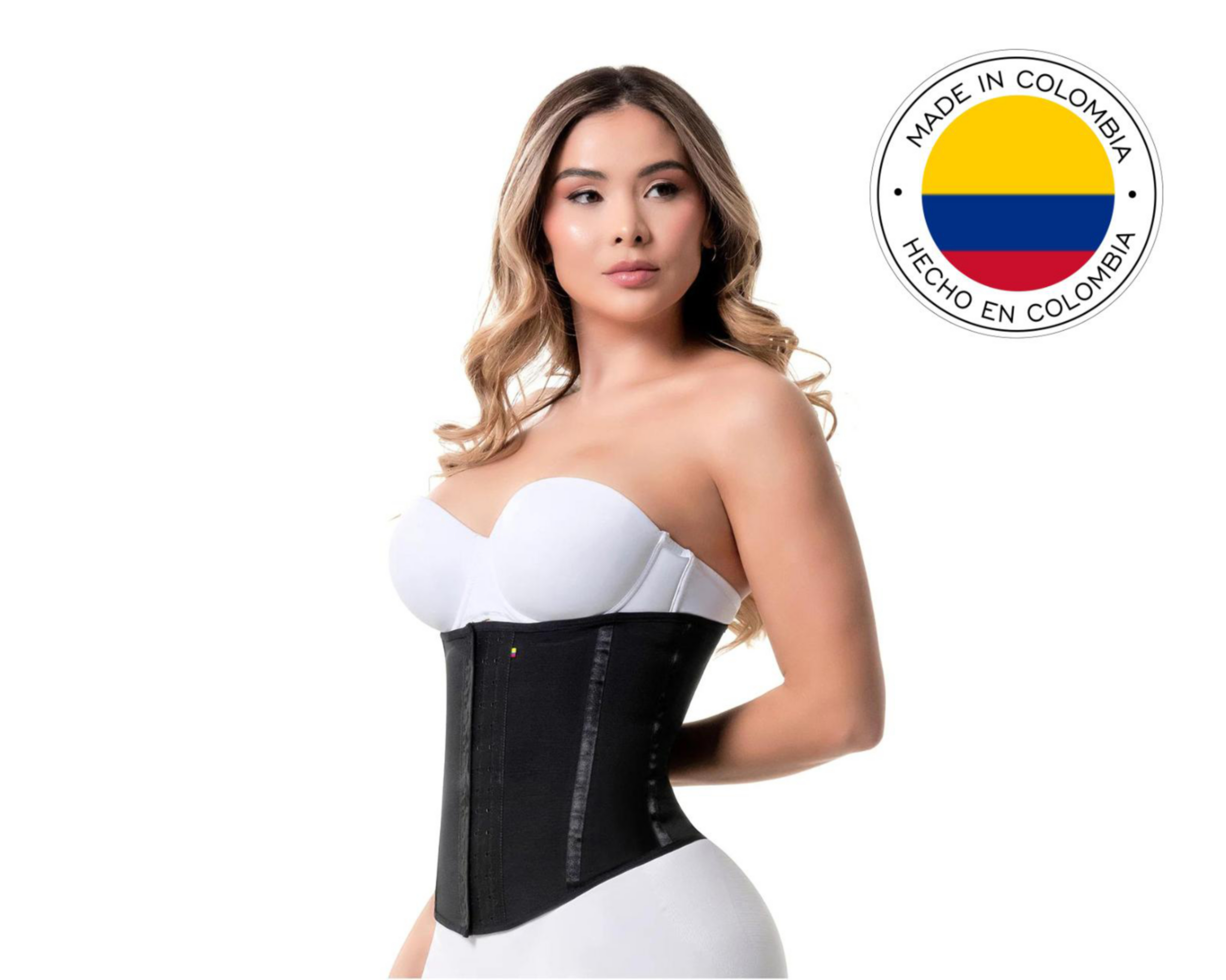 Foto 3 pulgar | Faja Colombiana Cinturilla Compresión Fuerte con Varillas
