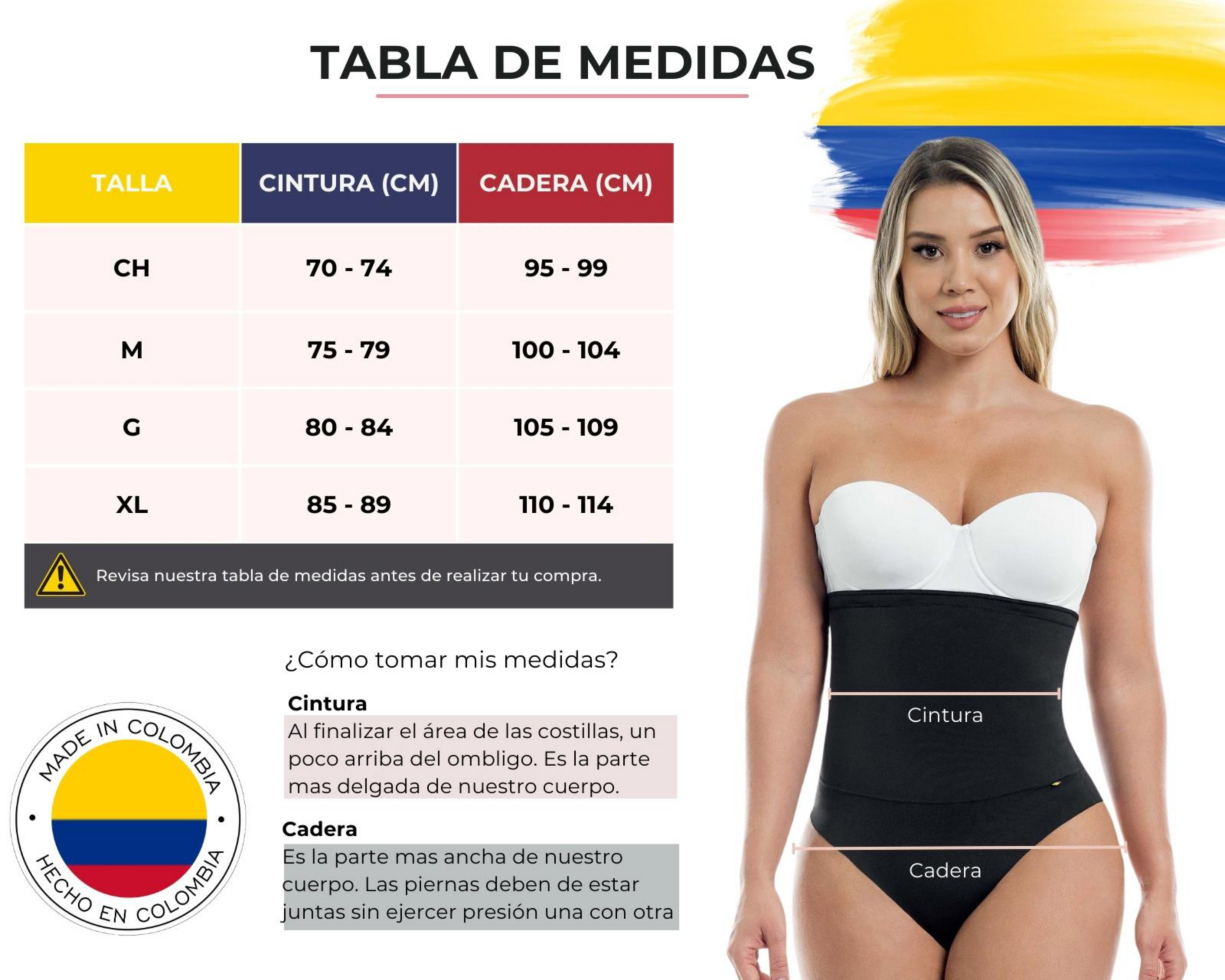 Foto 7 pulgar | Faja Colombiana Cinturilla Compresión Fuerte con Varillas