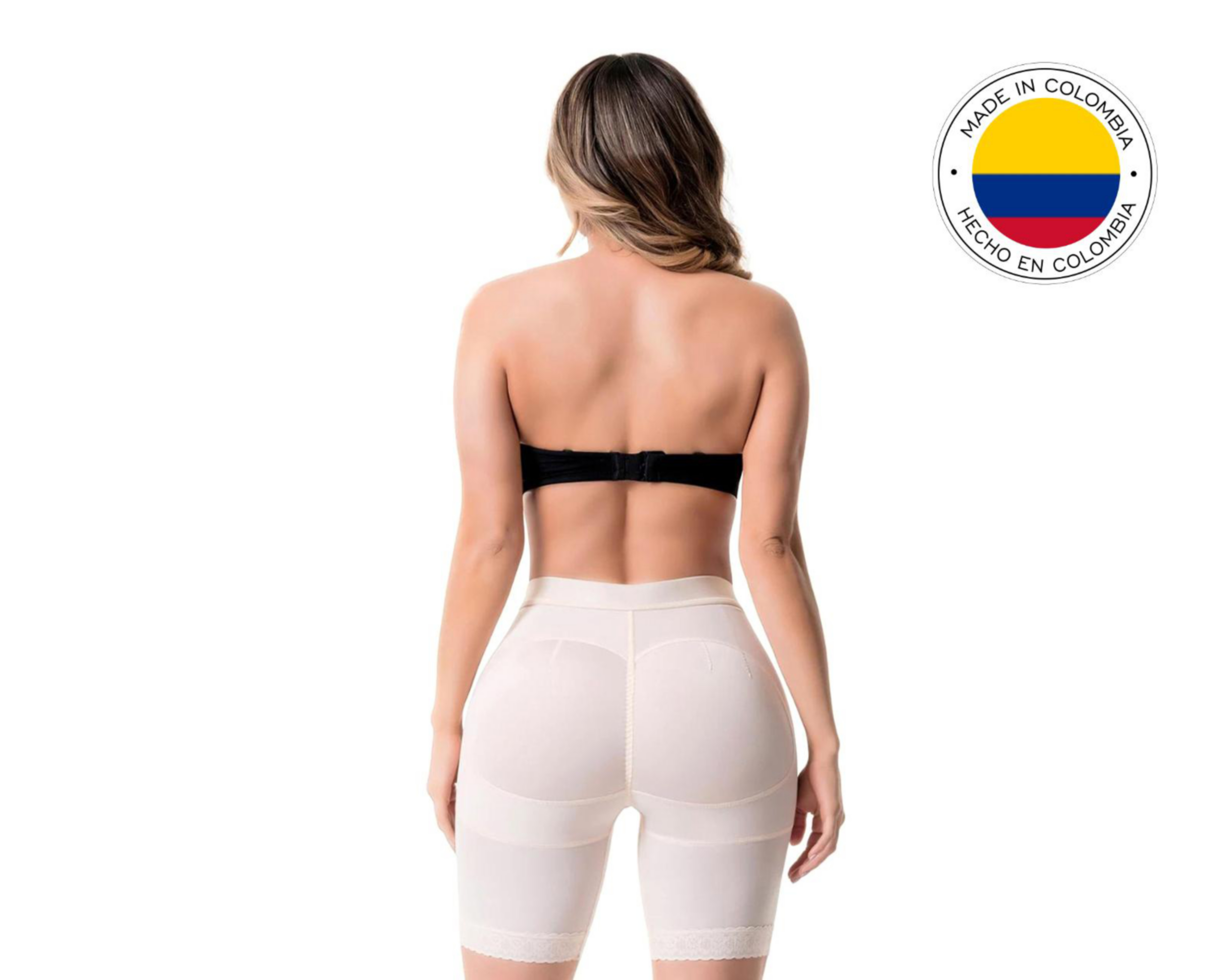 Foto 4 pulgar | Faja Colombiana Short Levanta Glúteos Compresión Fuerte