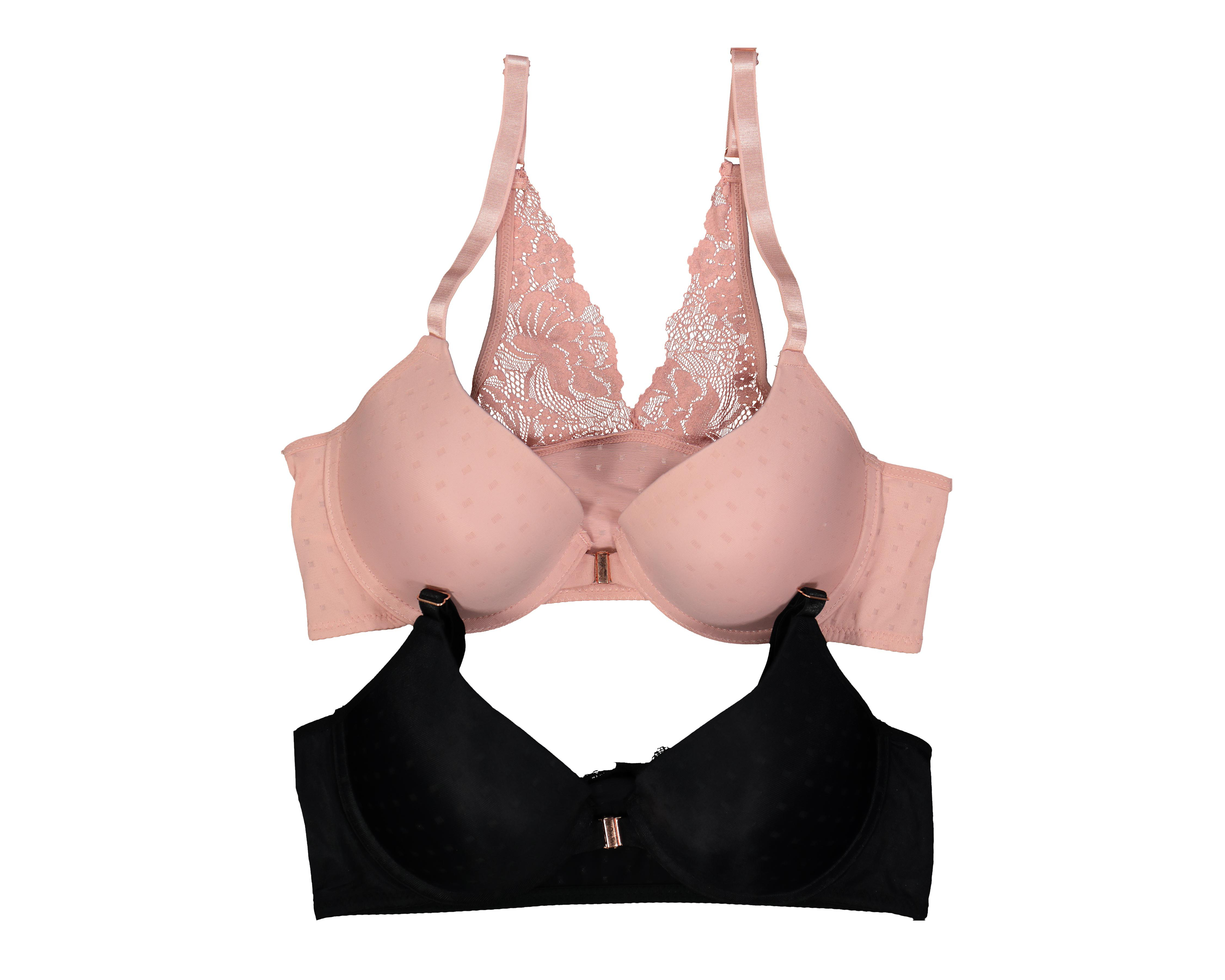 Foto 1 | Brasier con Encaje Carnival Copa Completa para Mujer 2 Pack