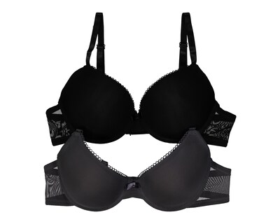 Foto 1 | Brasier con Mesh Carnival Copa Completa para Mujer 2 Pack