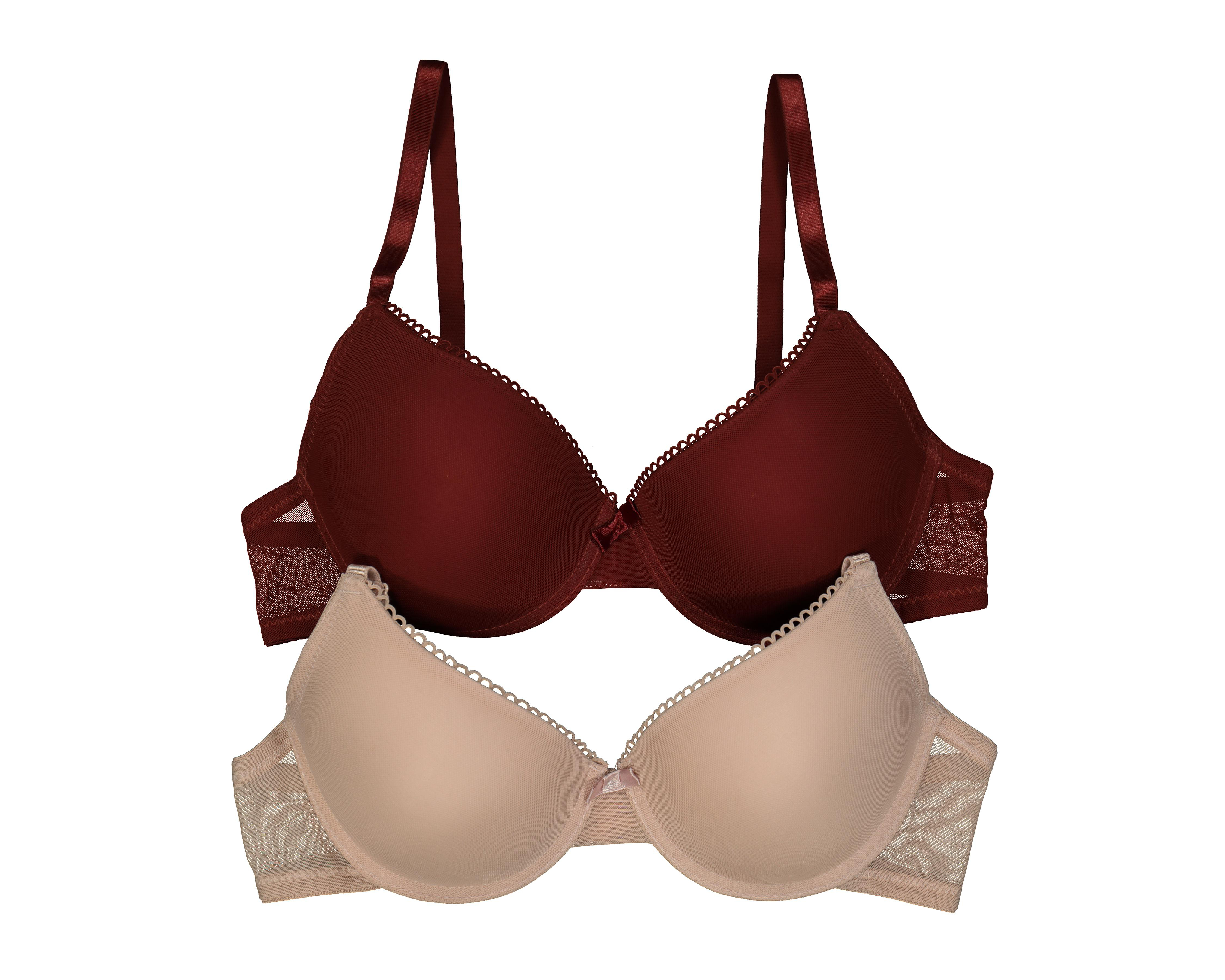 Foto 2 pulgar | Brasier con Mesh Carnival Copa Completa para Mujer 2 Pack