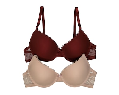 Foto 1 | Brasier con Mesh Carnival Copa Completa para Mujer 2 Pack