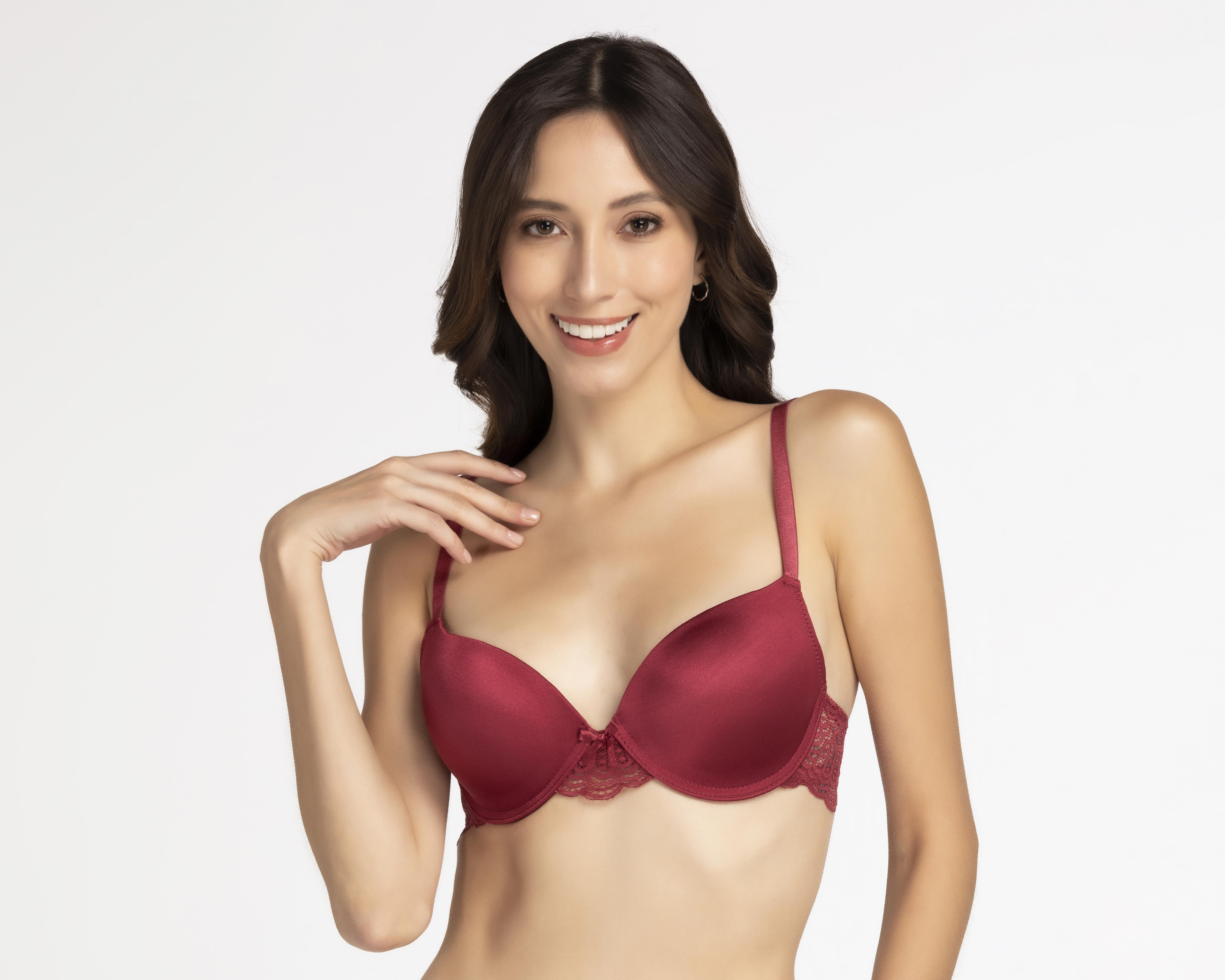 Foto 2 | Brasier con Encaje Carnival Copa Completa para Mujer 2 Pack