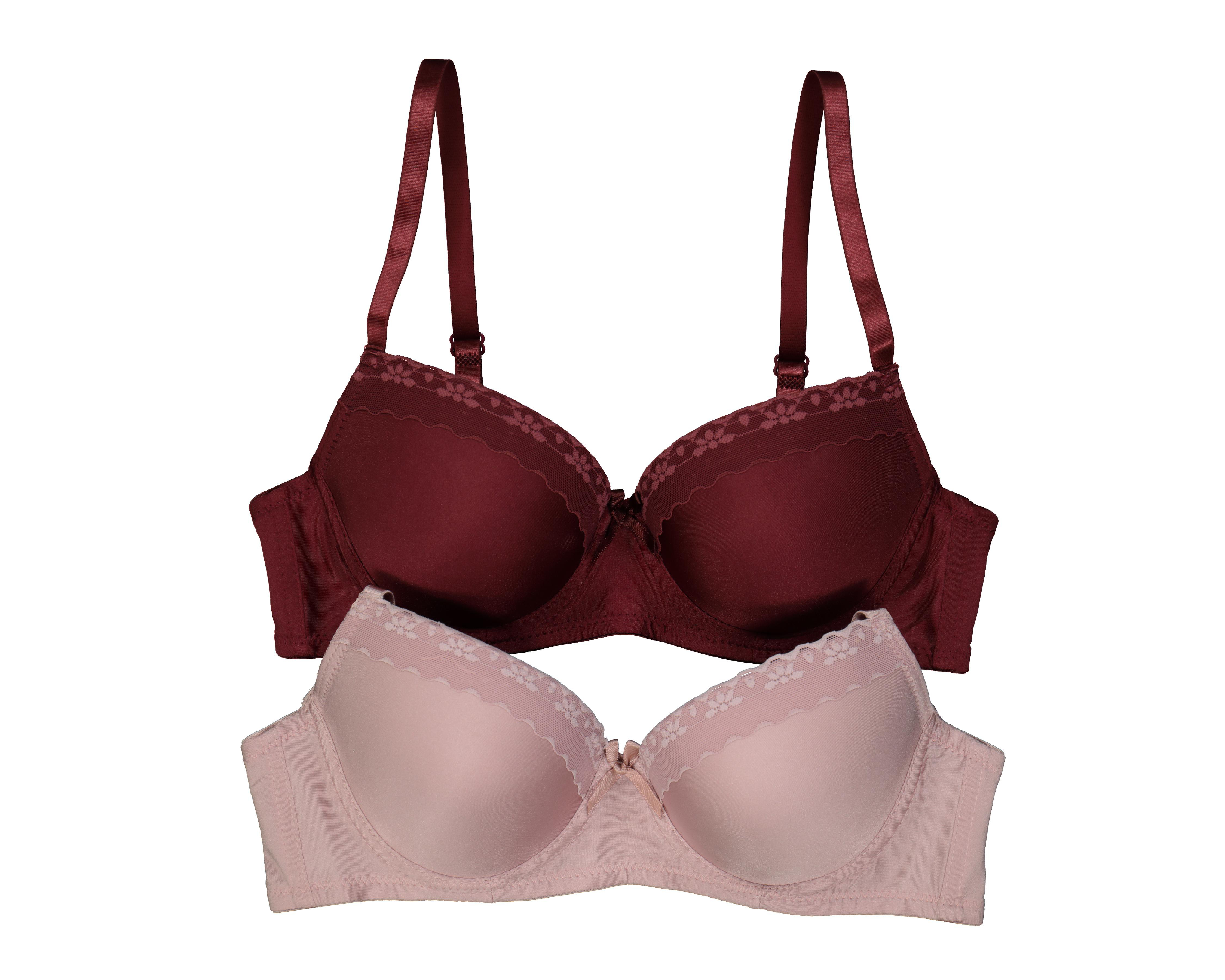 Brasier con Encaje Carnival Copa Completa para Mujer 2 Pack