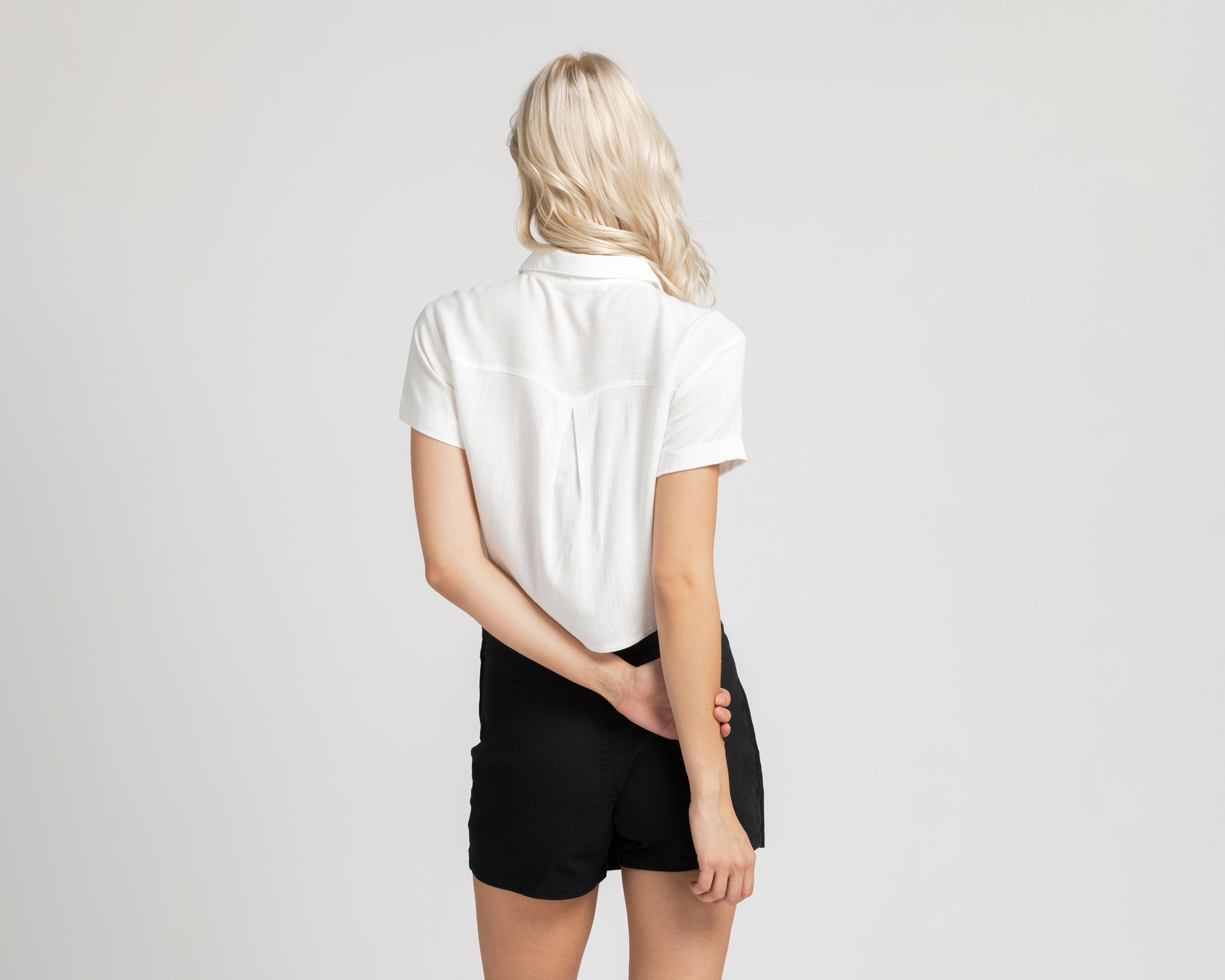 Foto 4 pulgar | Crop Top Refill con Botones para Mujer