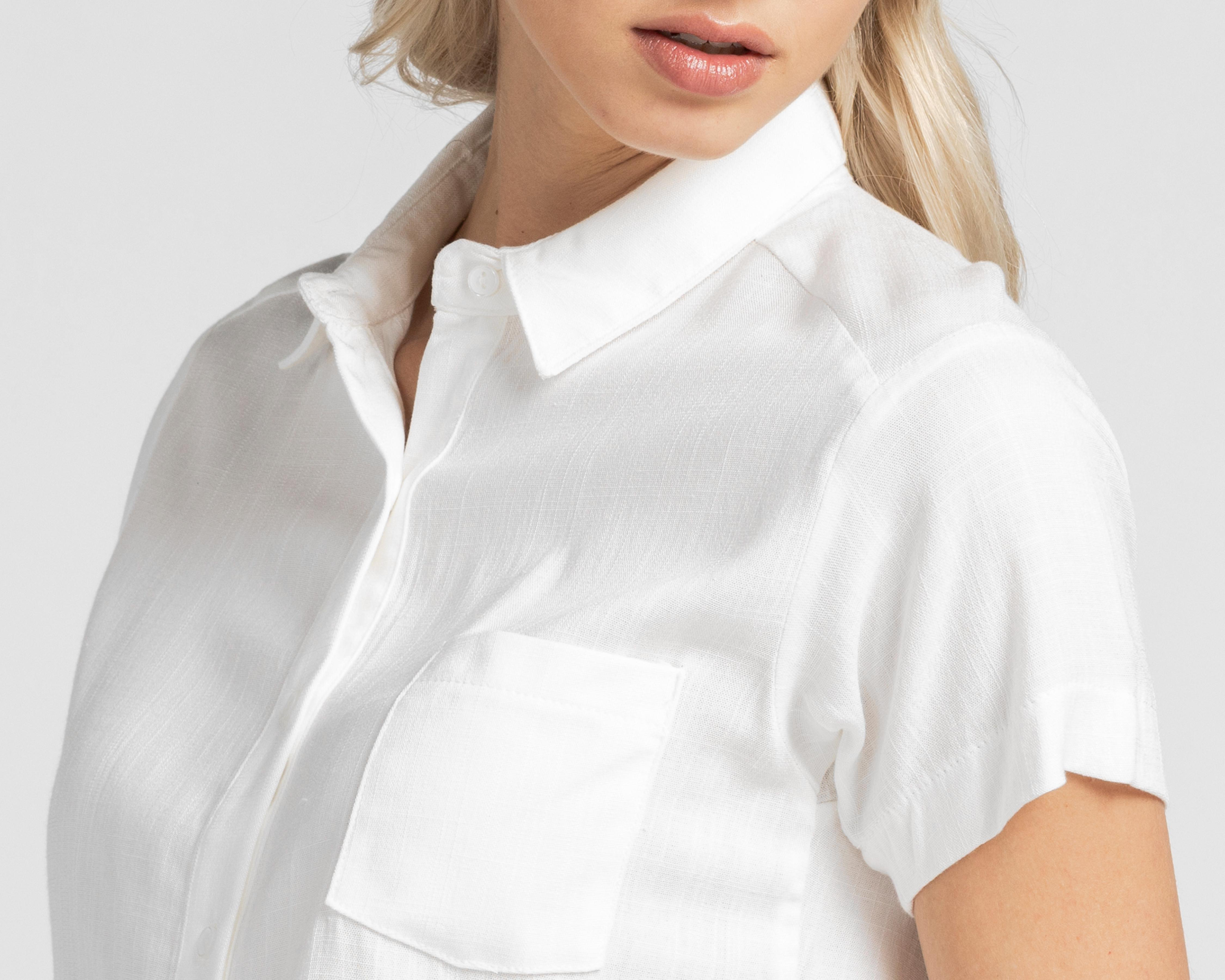Foto 5 pulgar | Crop Top Refill con Botones para Mujer