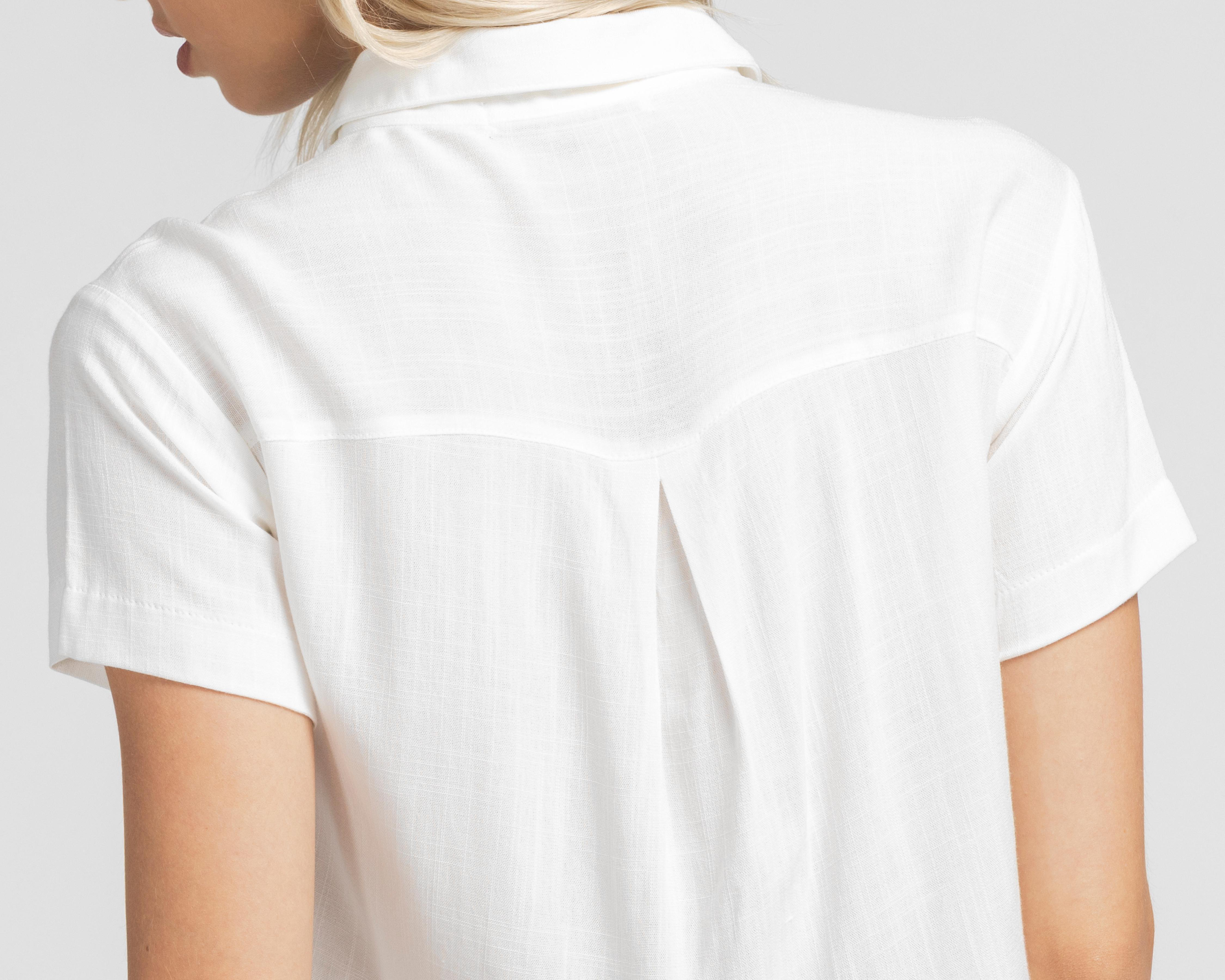 Foto 6 pulgar | Crop Top Refill con Botones para Mujer