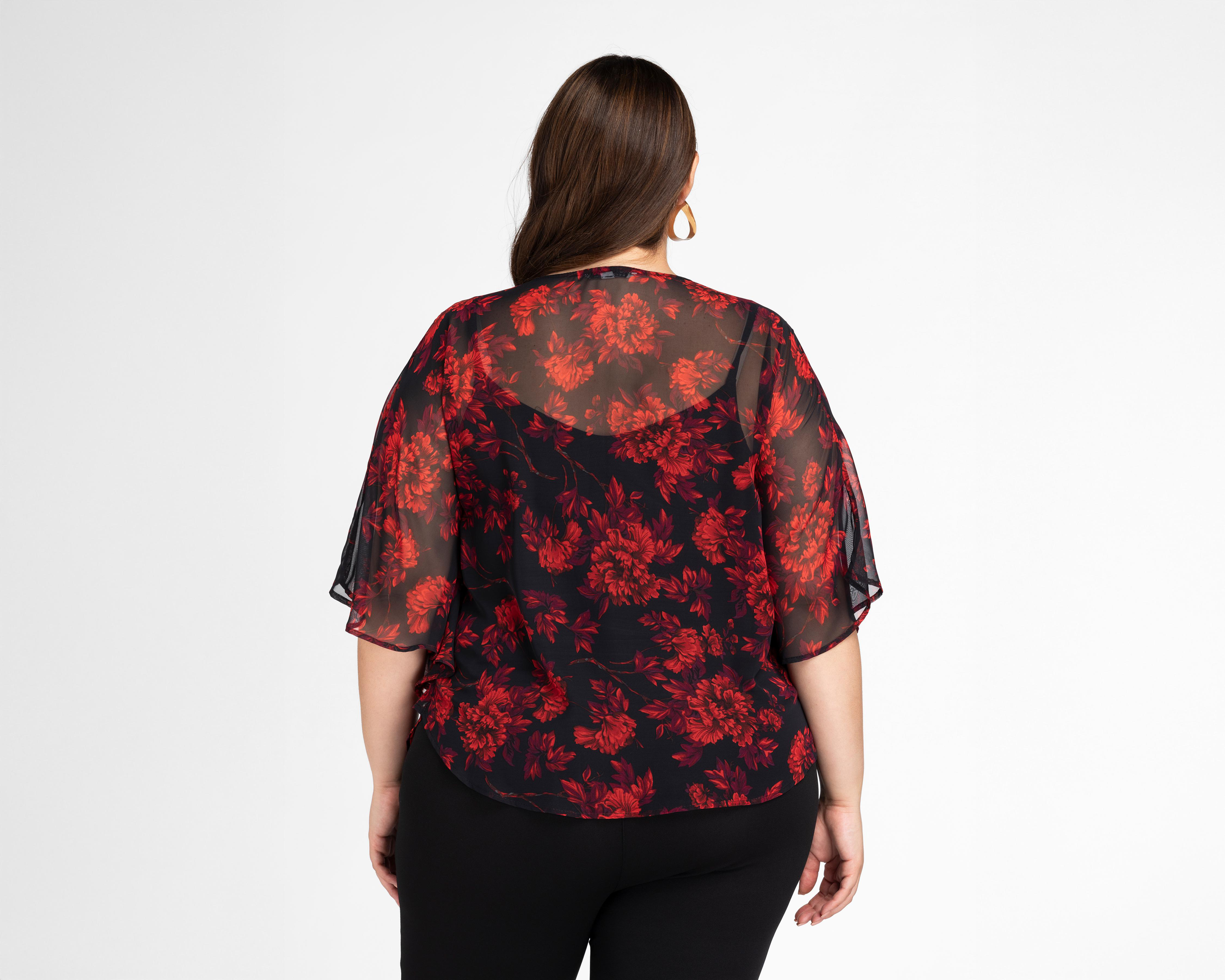 Foto 4 pulgar | Blusa Lady Sun Manga 3/4 para Mujer