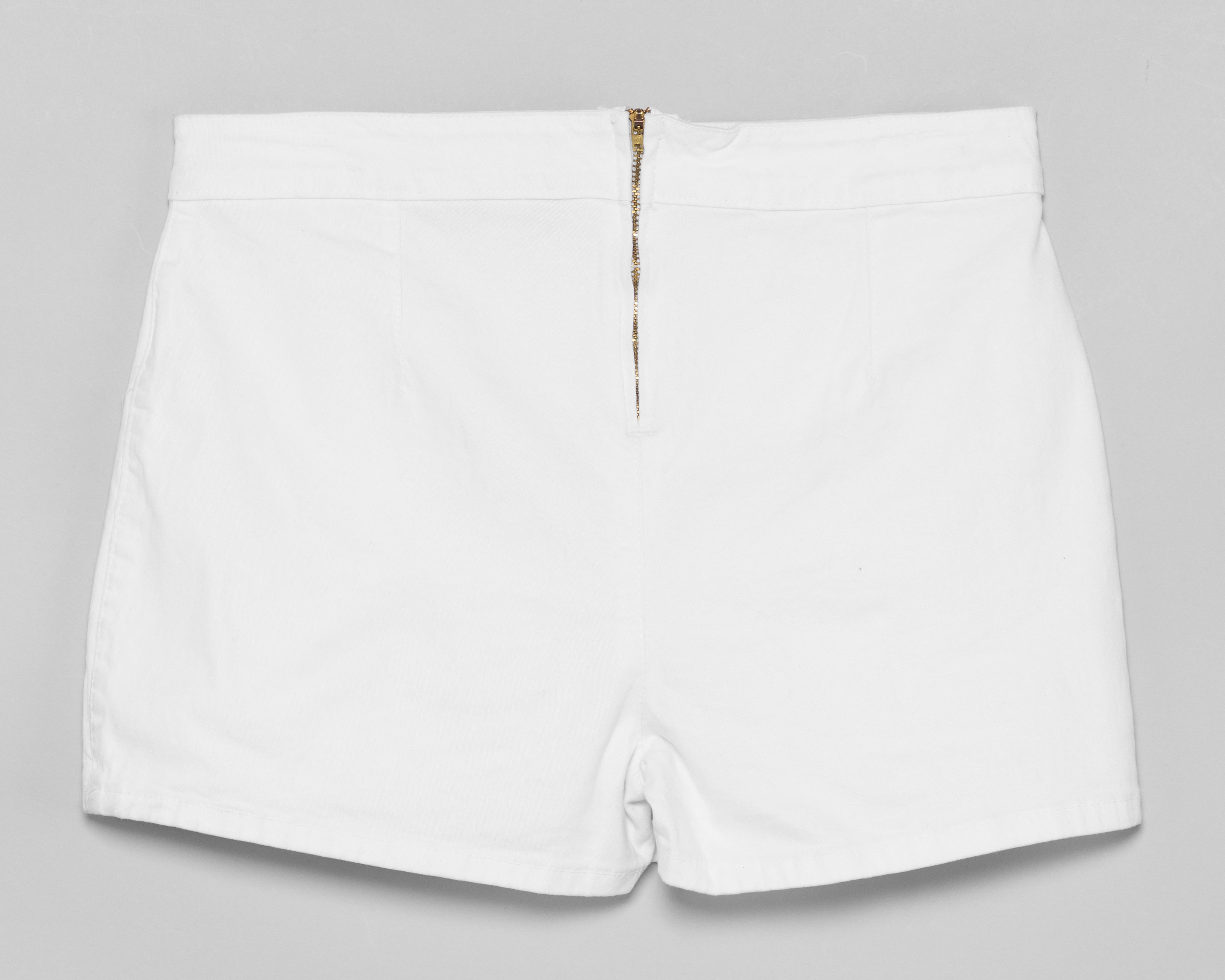 Foto 3 pulgar | Short Falda 18 Forever Blanco