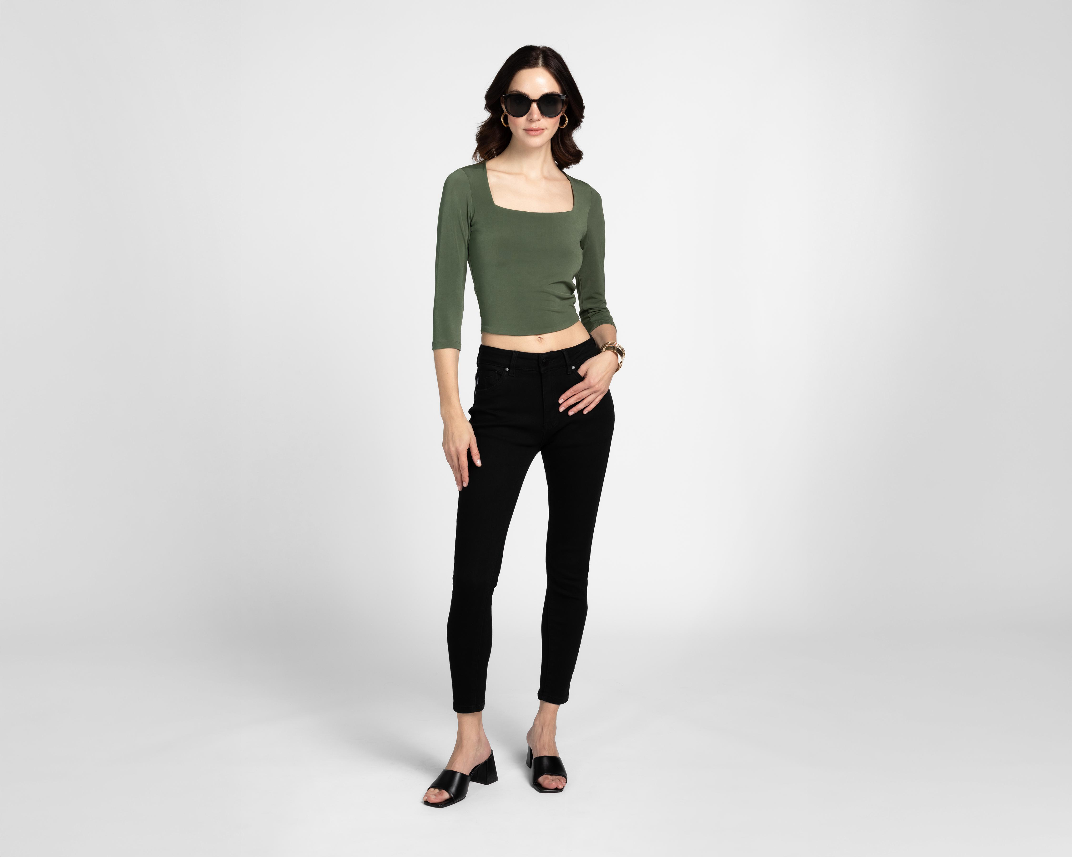 Foto 3 pulgar | Blusa Sahara Manga Larga para Mujer