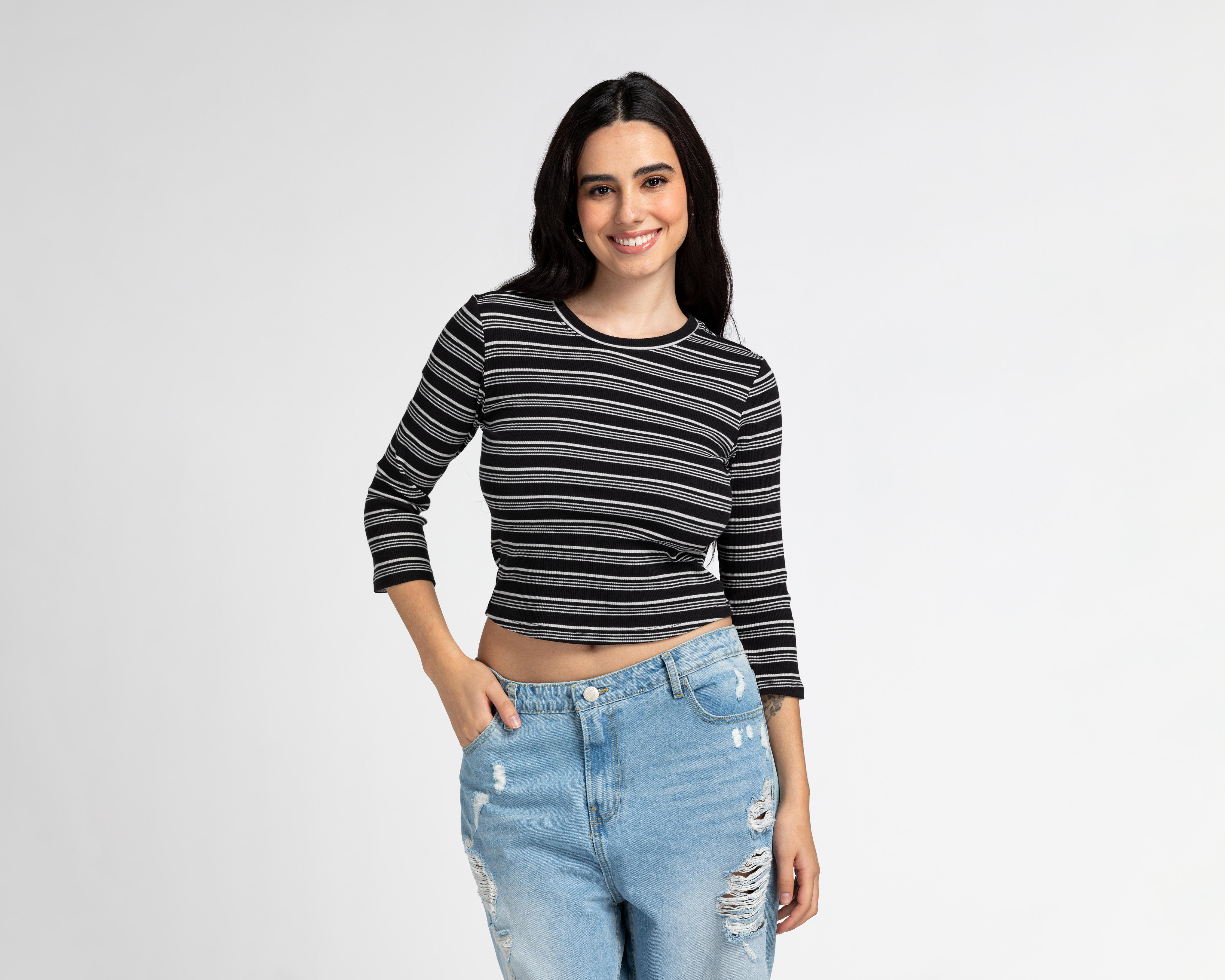 Blusa Refill a Rayas para Mujer