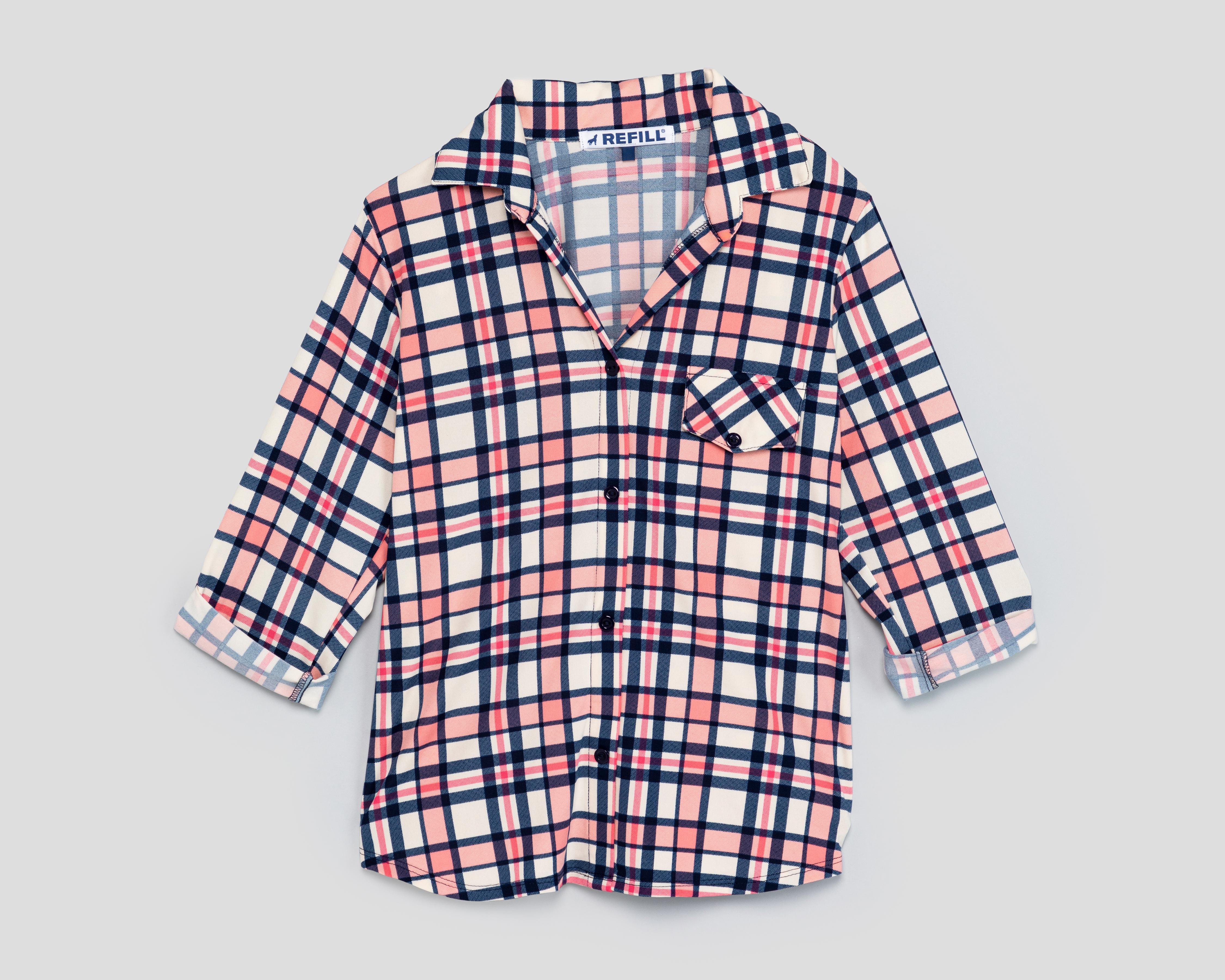Blusa Refill a Cuadros para Mujer