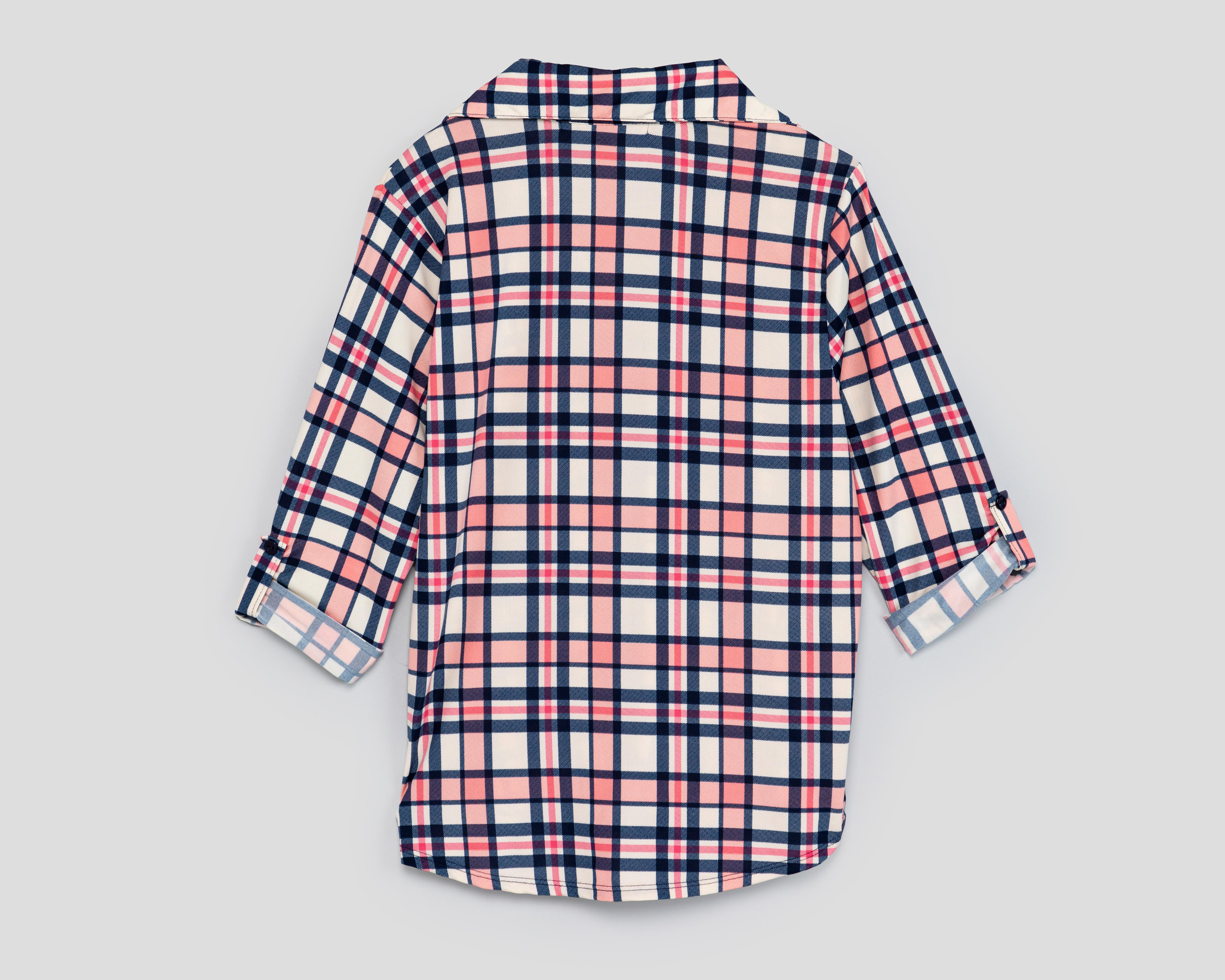Foto 2 | Blusa Refill a Cuadros para Mujer