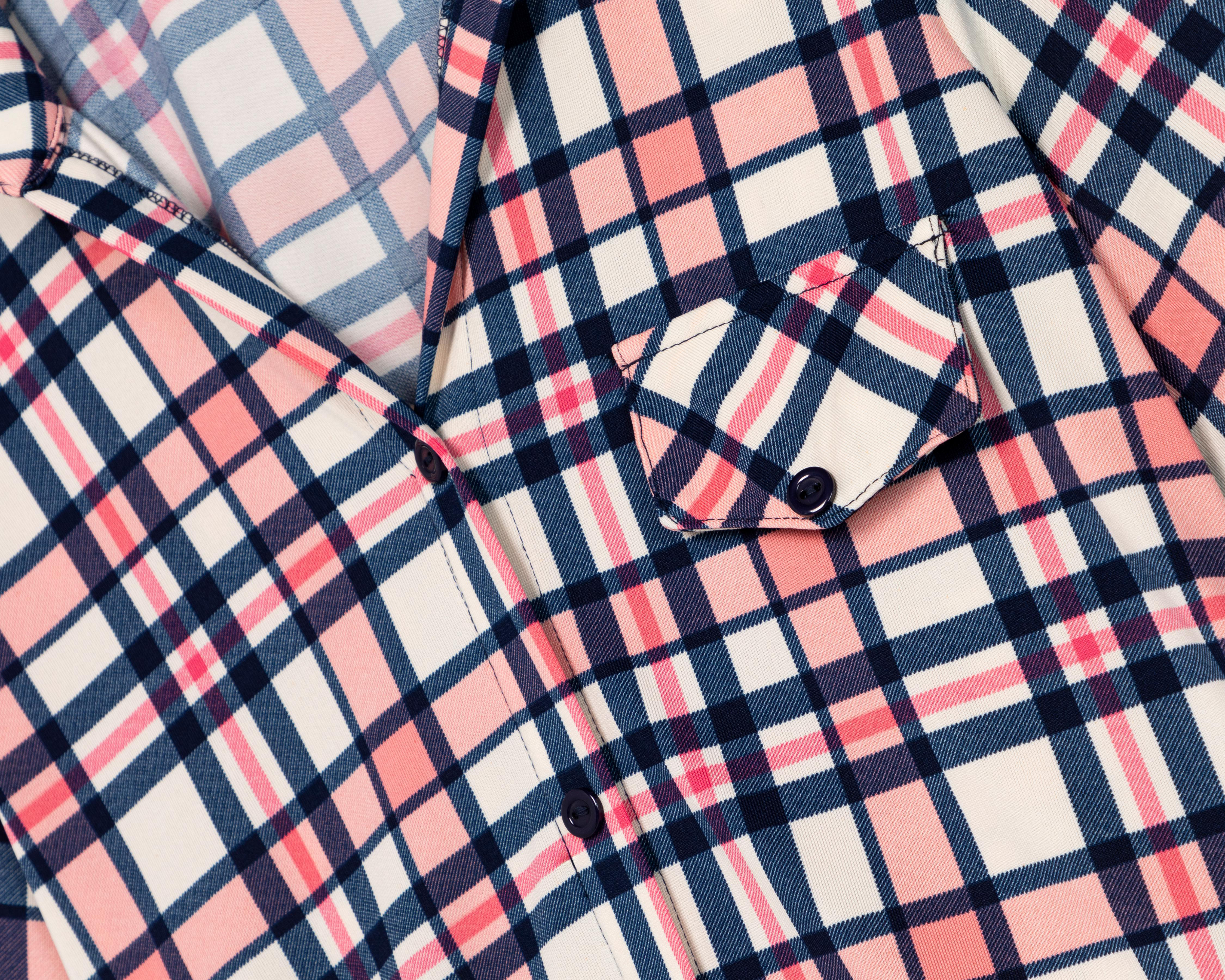 Foto 3 | Blusa Refill a Cuadros para Mujer
