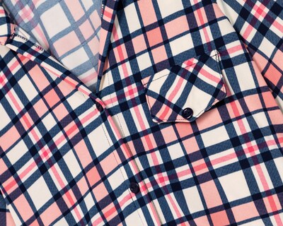 Foto 3 | Blusa Refill a Cuadros para Mujer