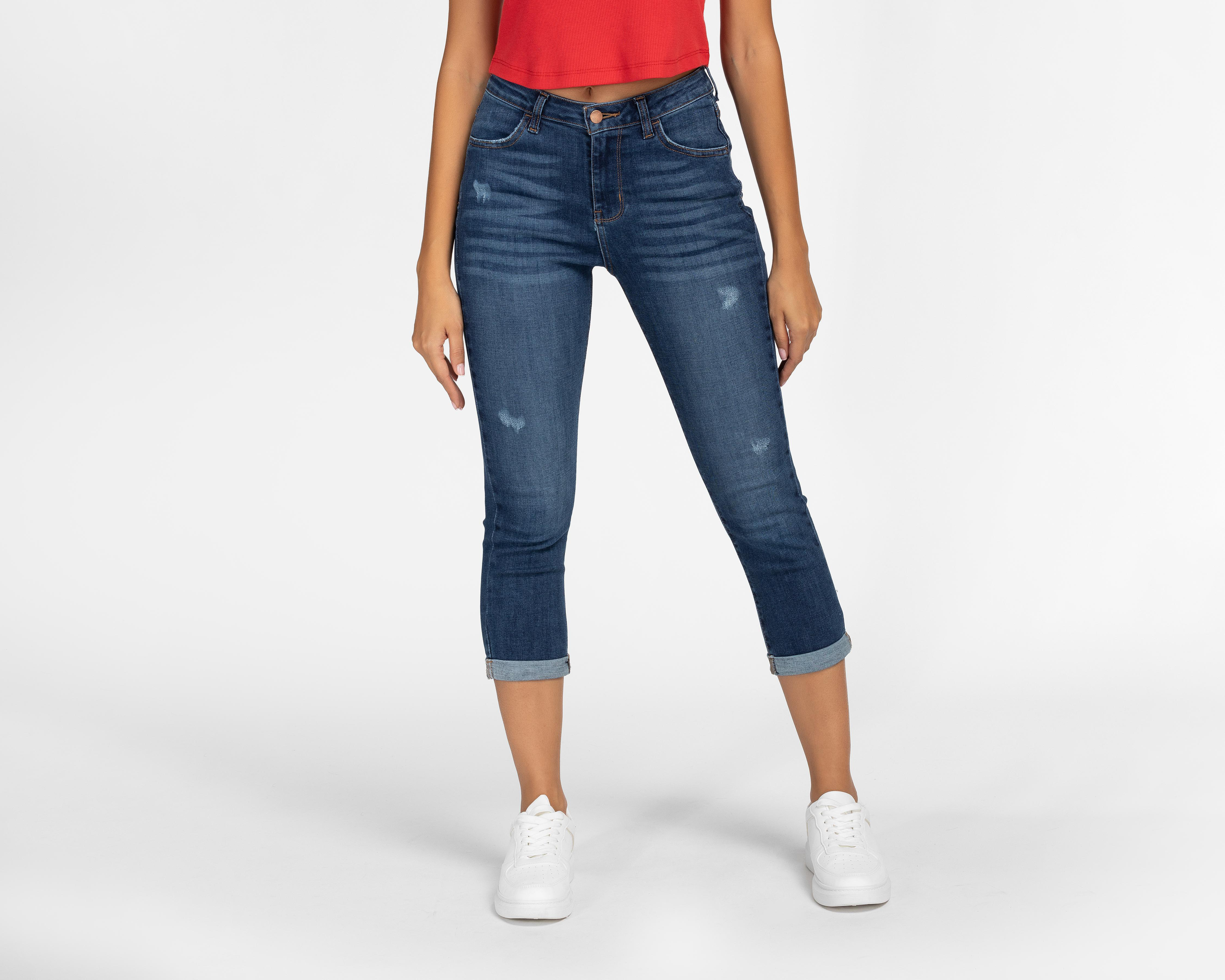 Pantalón Capri Refill de Mezclilla para Mujer