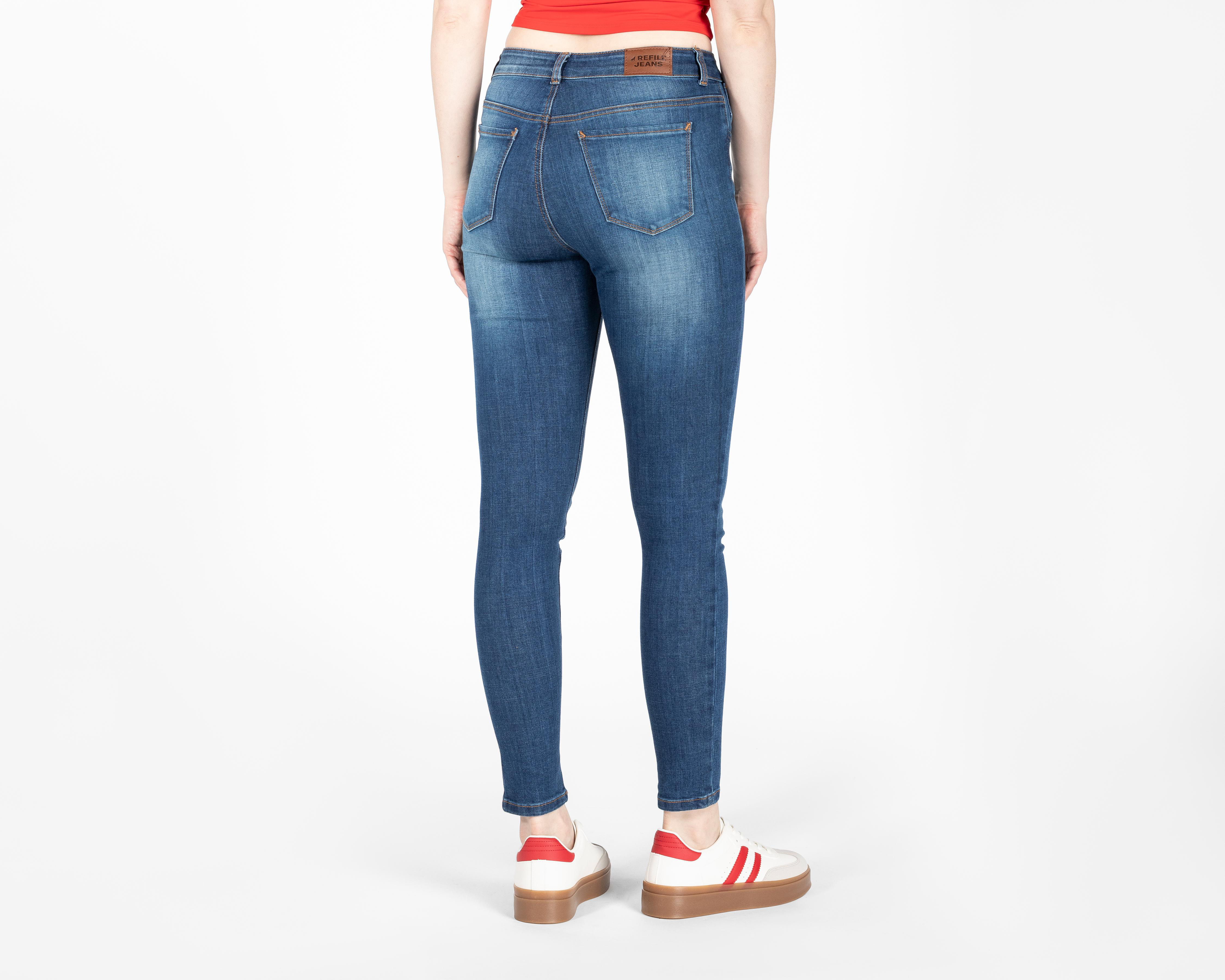 Foto 6 pulgar | Jeans Skinny Refill para Mujer