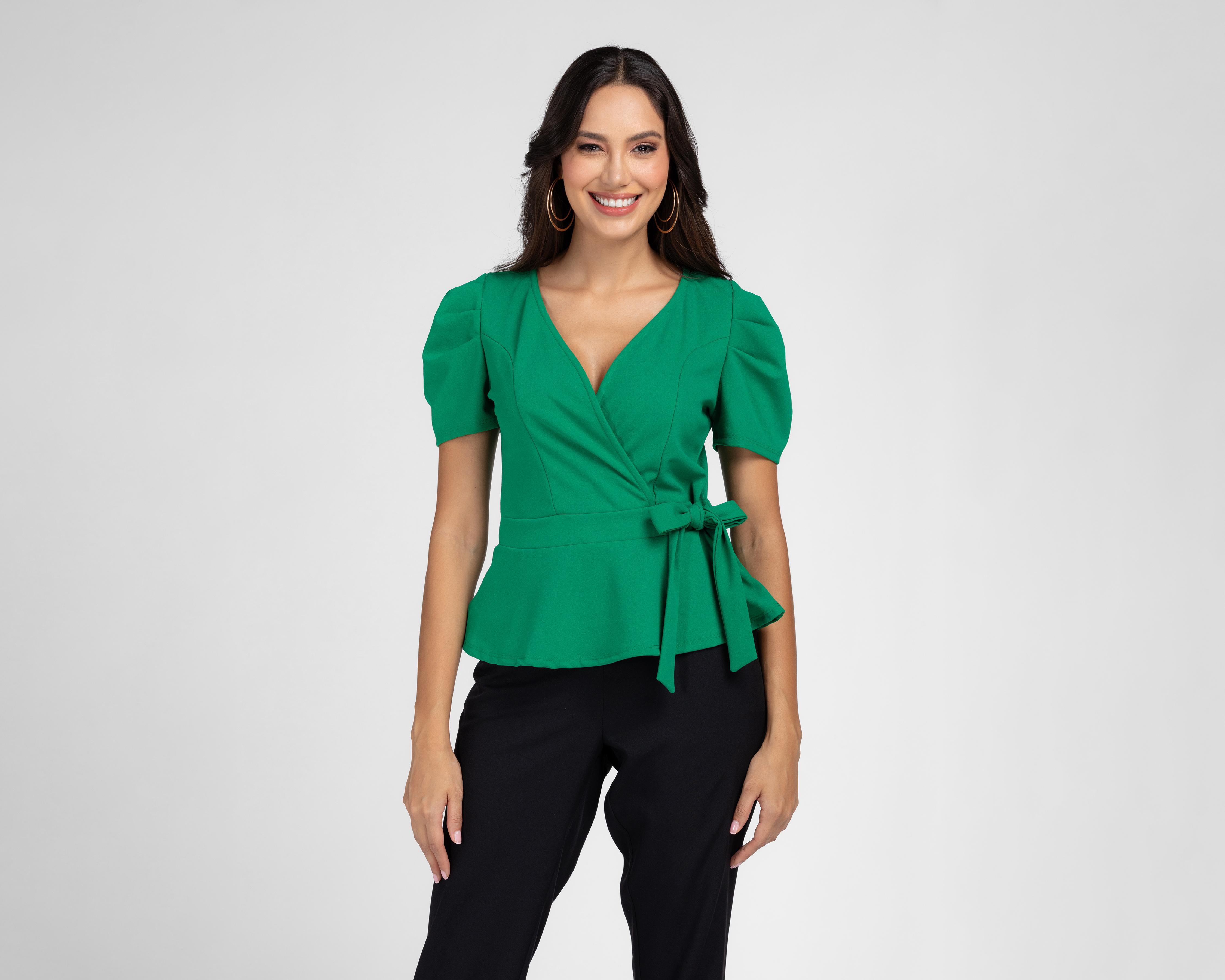 Foto 2 pulgar | Blusa Sahara Manga Corta para Mujer