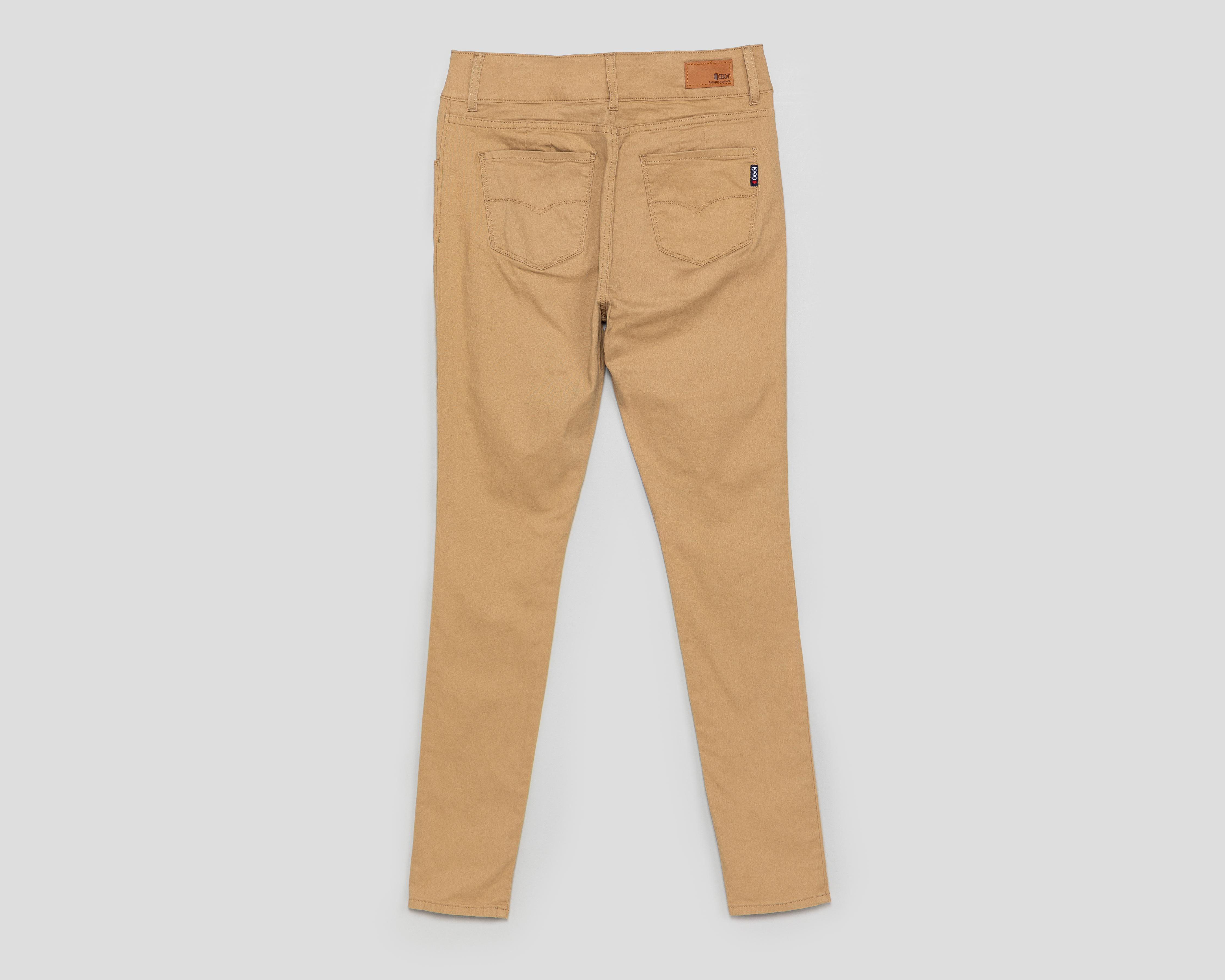 Foto 3 pulgar | Pantalón Chino Oggi Caqui para Mujer