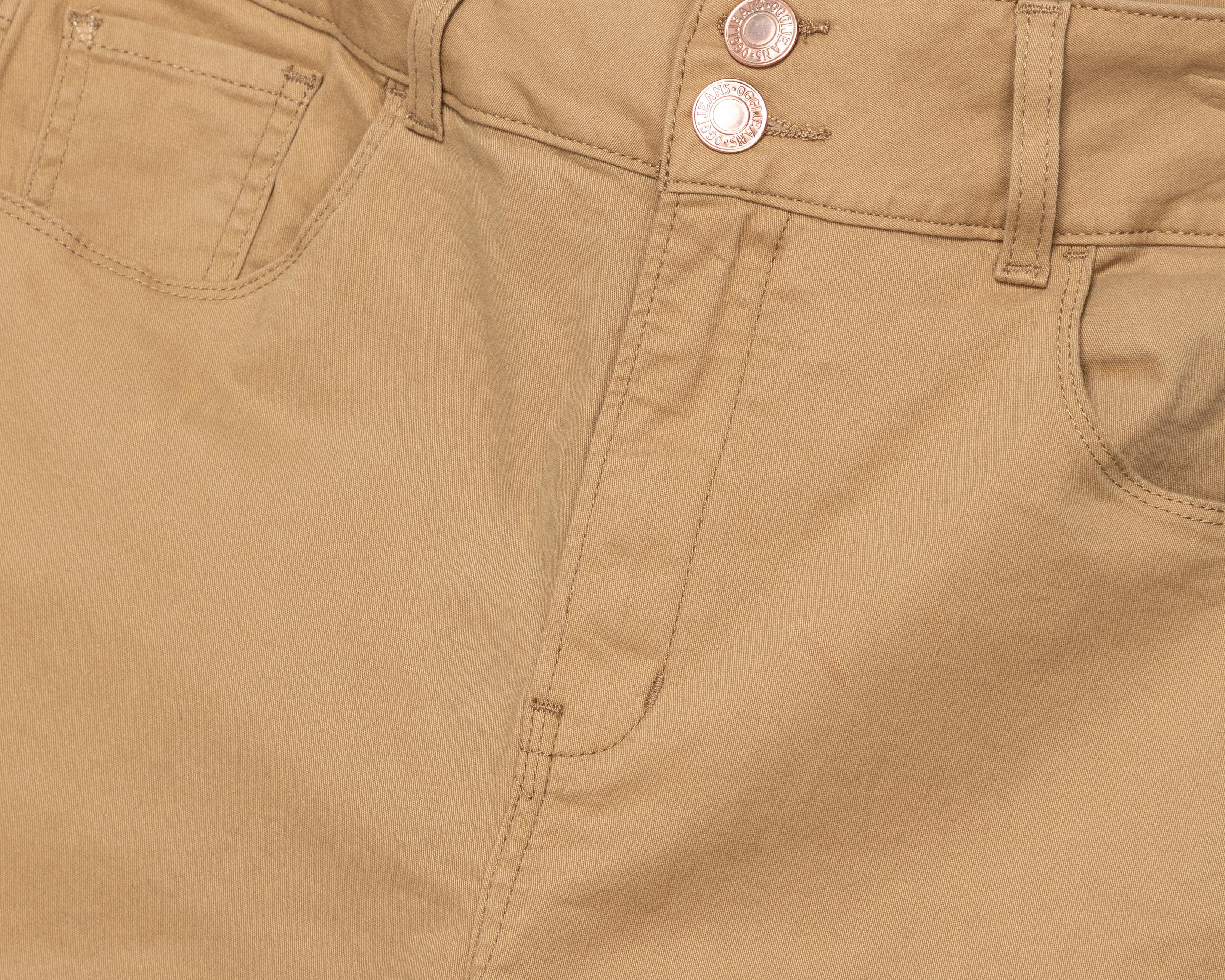 Foto 4 pulgar | Pantalón Chino Oggi Caqui para Mujer