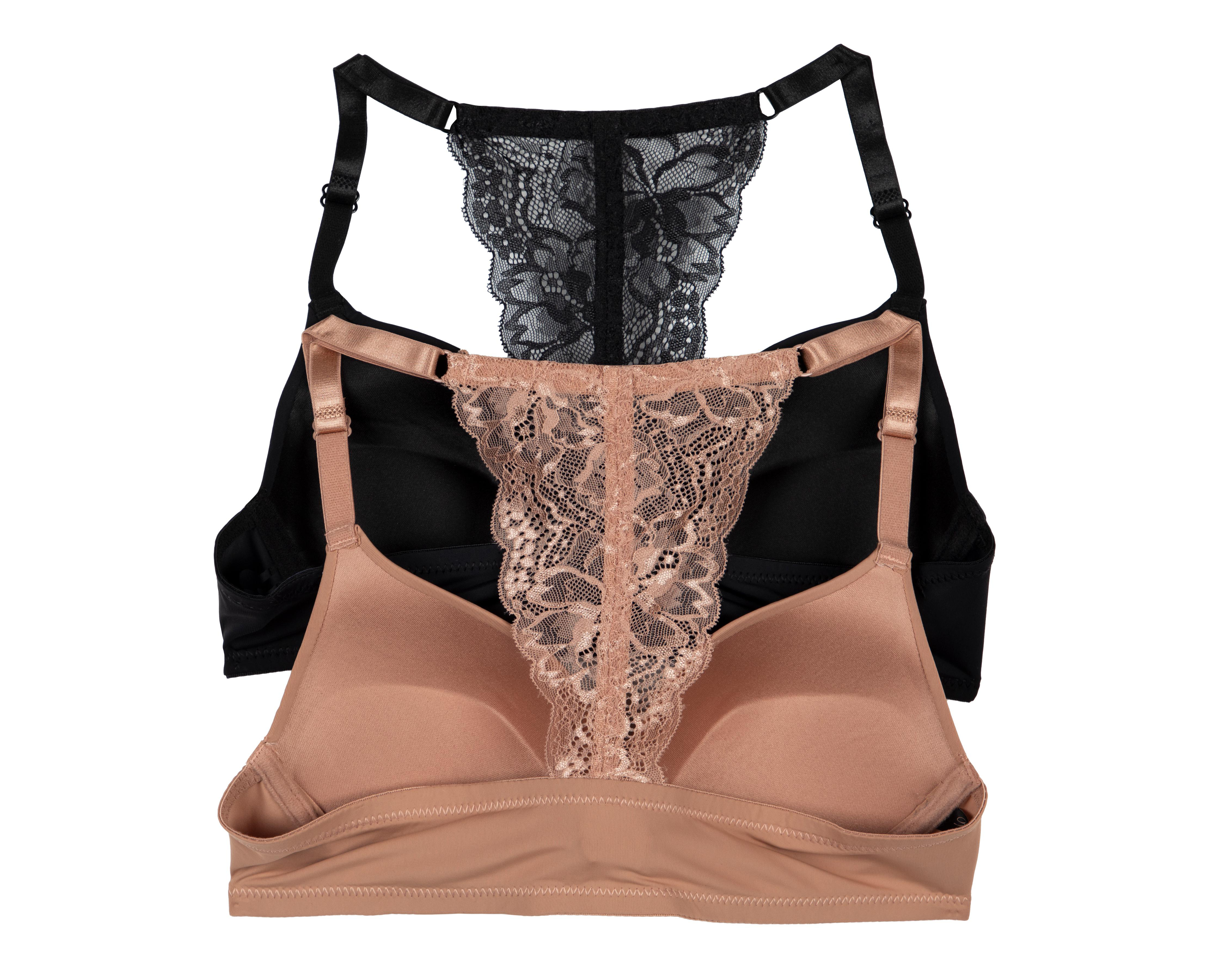 Foto 2 | Brasier con Encaje Prima Valentina Push Up para Mujer 2 Pack
