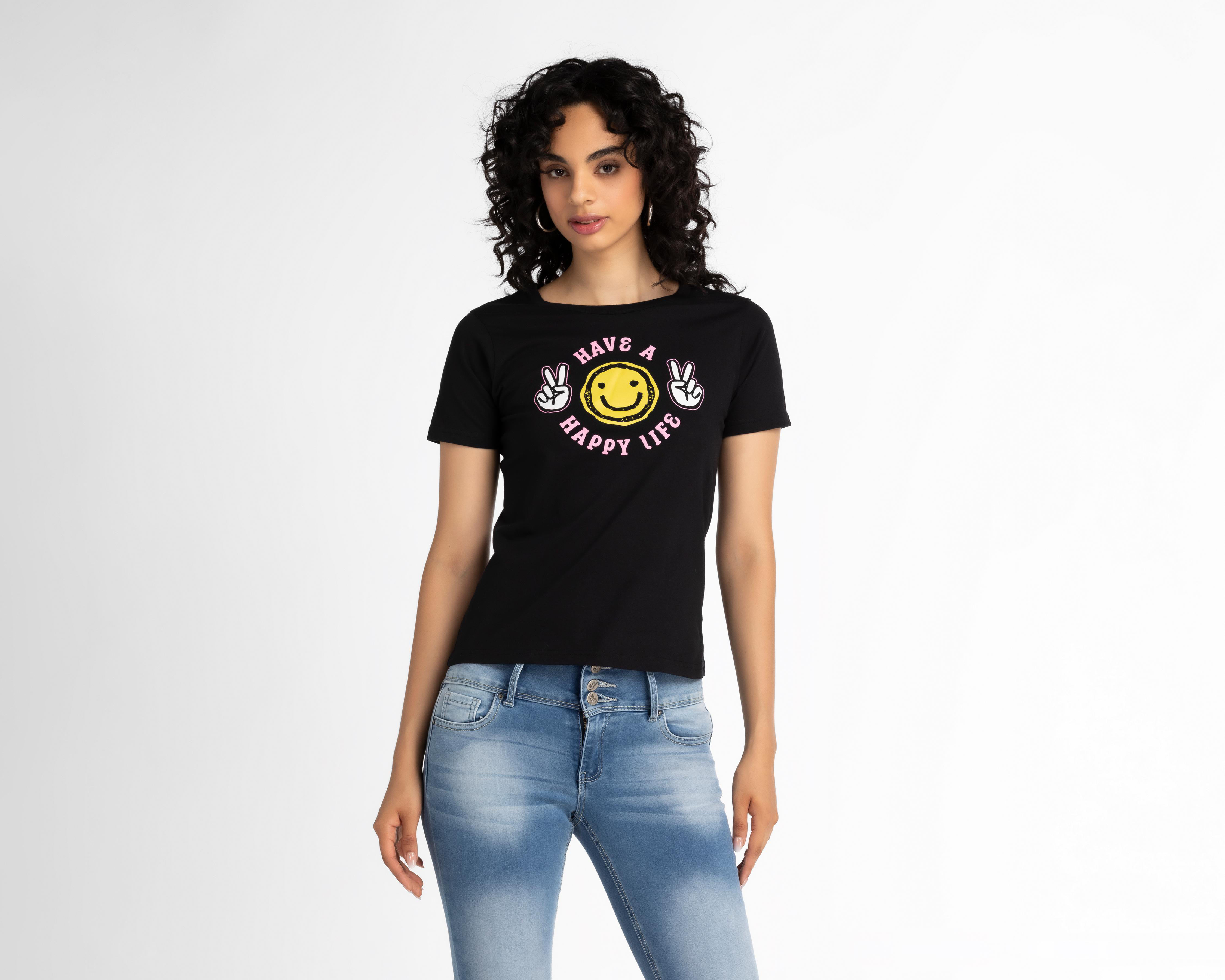Playera 18 Forever Manga Corta con Estampado