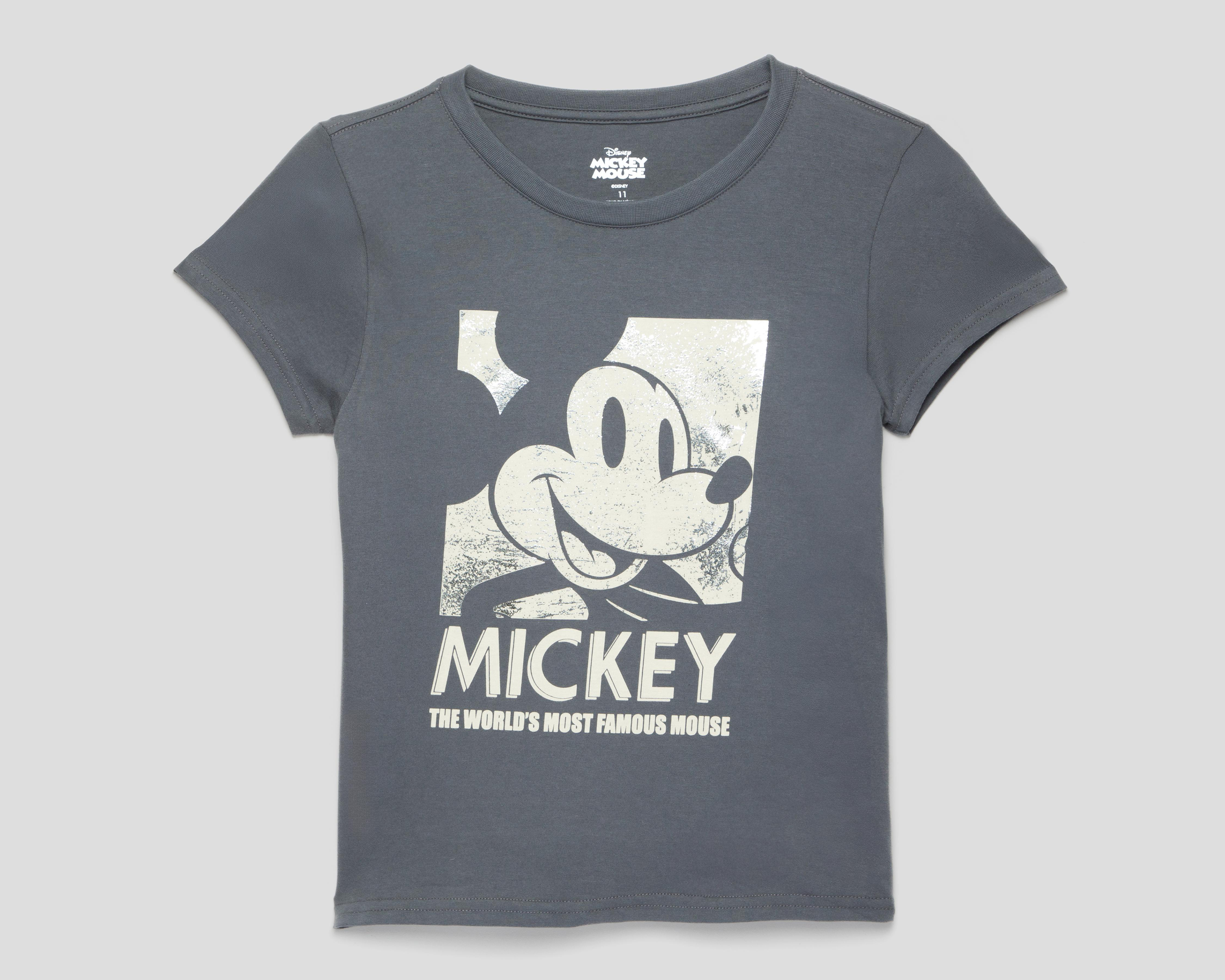 Foto 2 pulgar | Playera Manga Corta Disney Mickey Mouse para Mujer